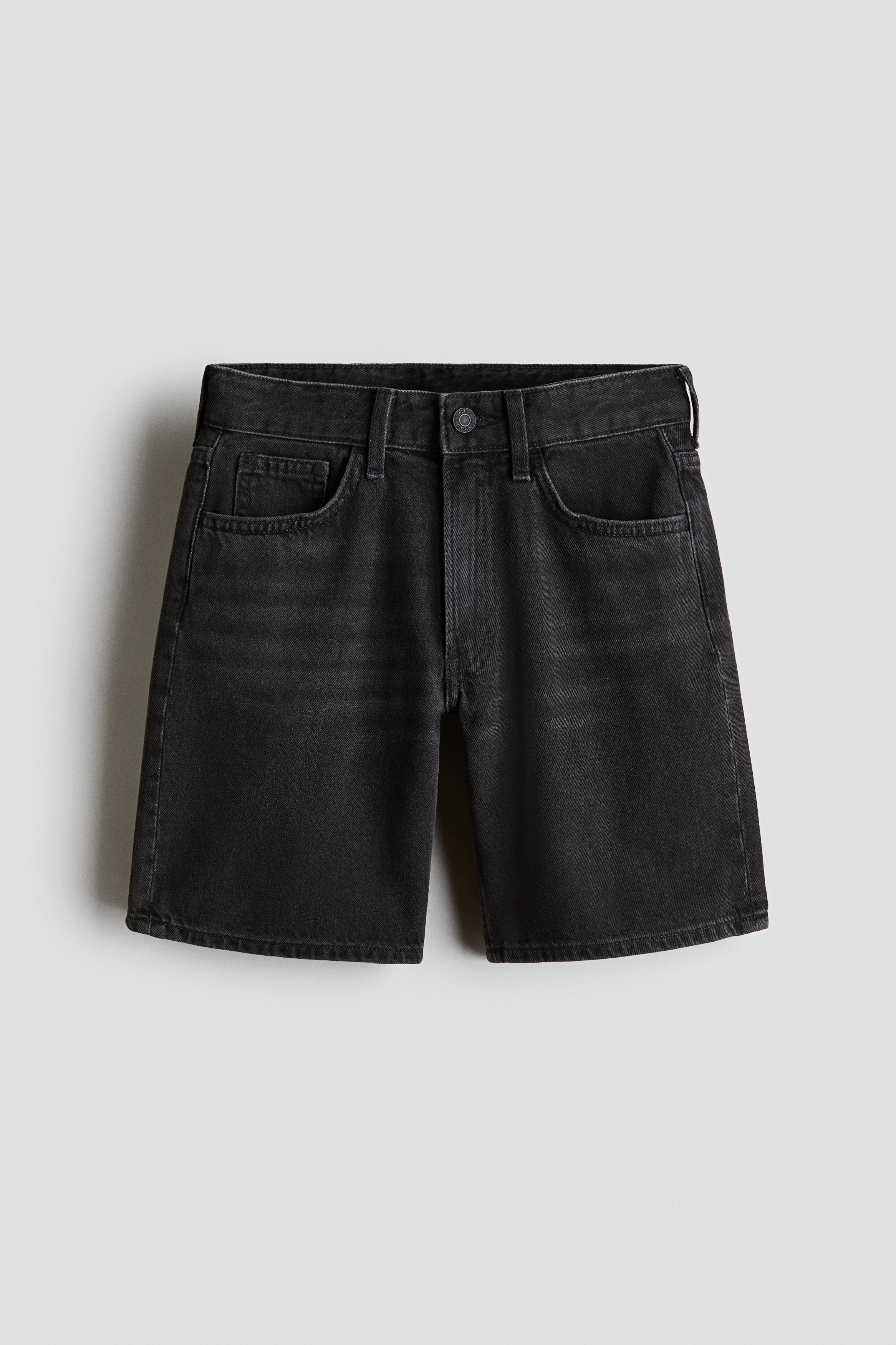 H & M - Jeansshorts in Loose Fit - Schwarz - Kinder