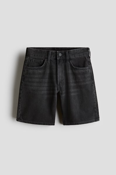 ルーズフィット デニムショートパンツ