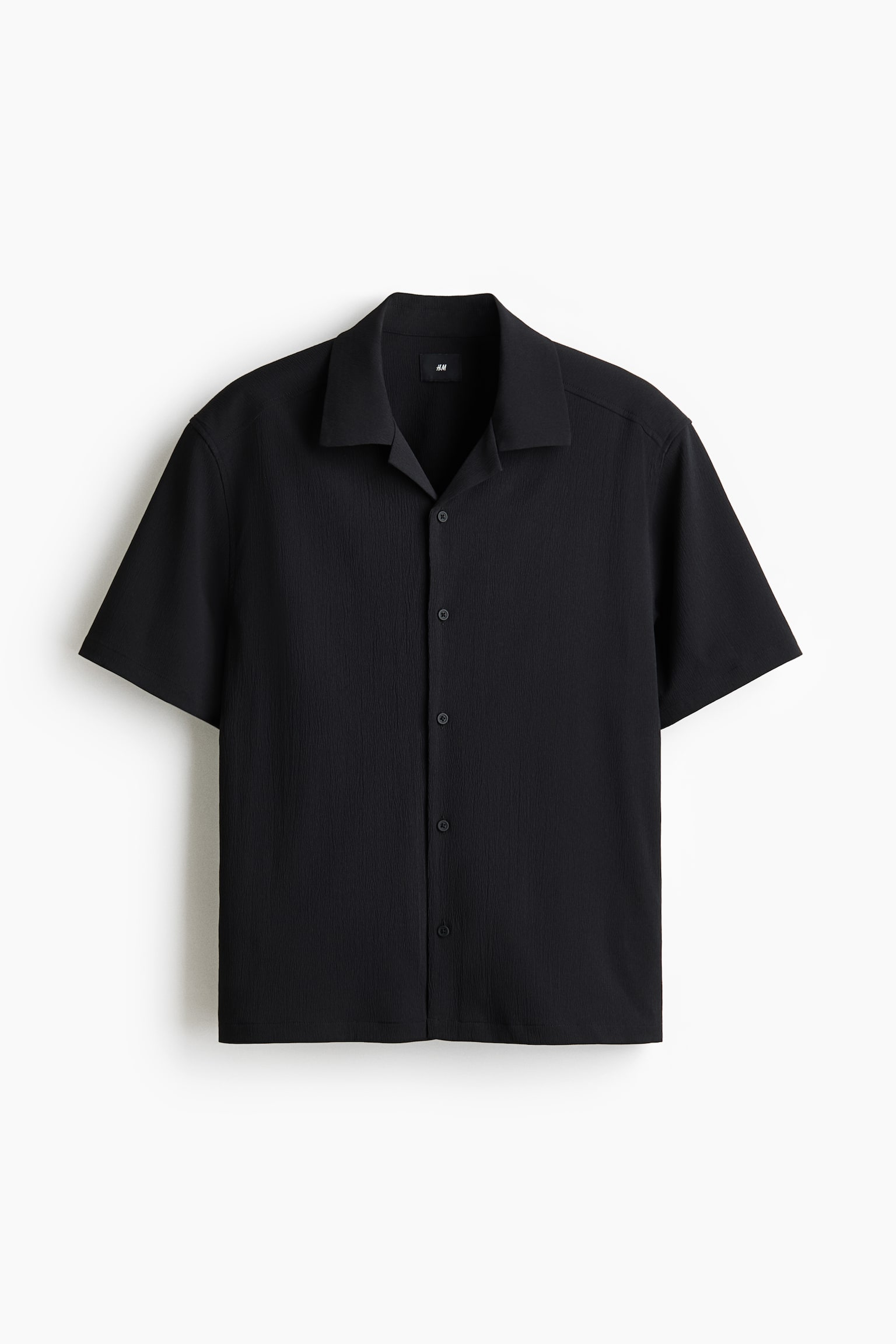 Loose Fit Resort shirt - Black/Light dusty green - 1