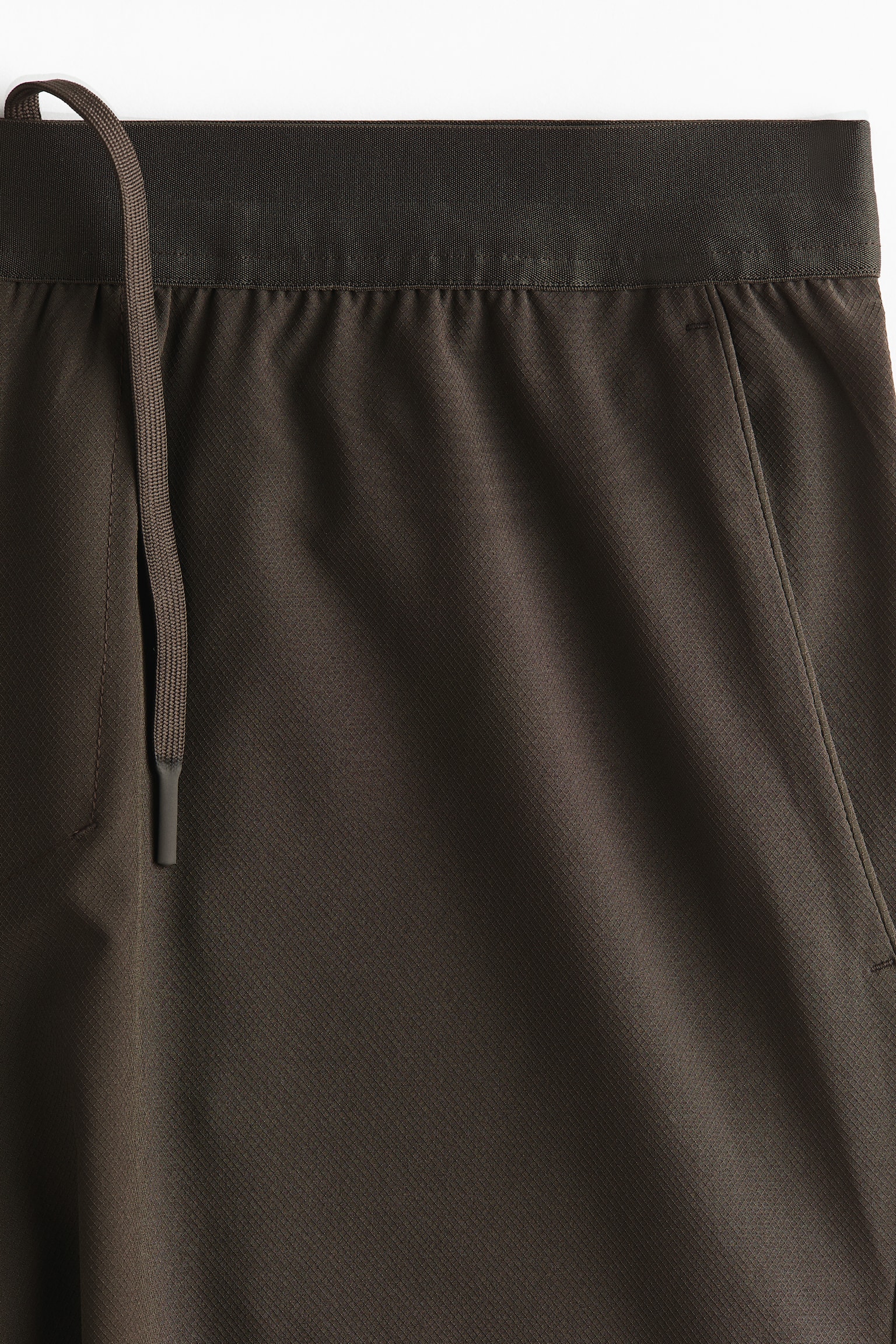 Regular Fit Sports shorts with DryMove™ - Dark brown/White/Dark blue - 5