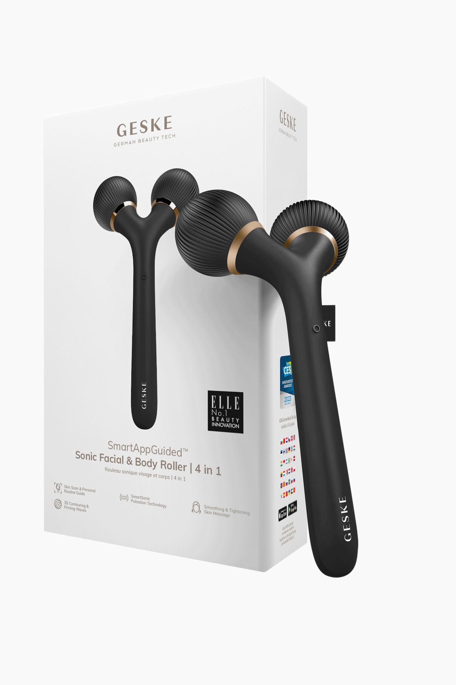 Sonic Facial & Body Roller 4 In 1 - Gray - 4