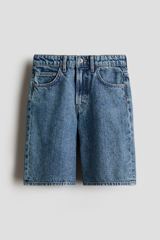 Baggy Fit Denim shorts - Denim blue/Light denim blue/Dark denim grey/Light denim blue/Dark grey - 1
