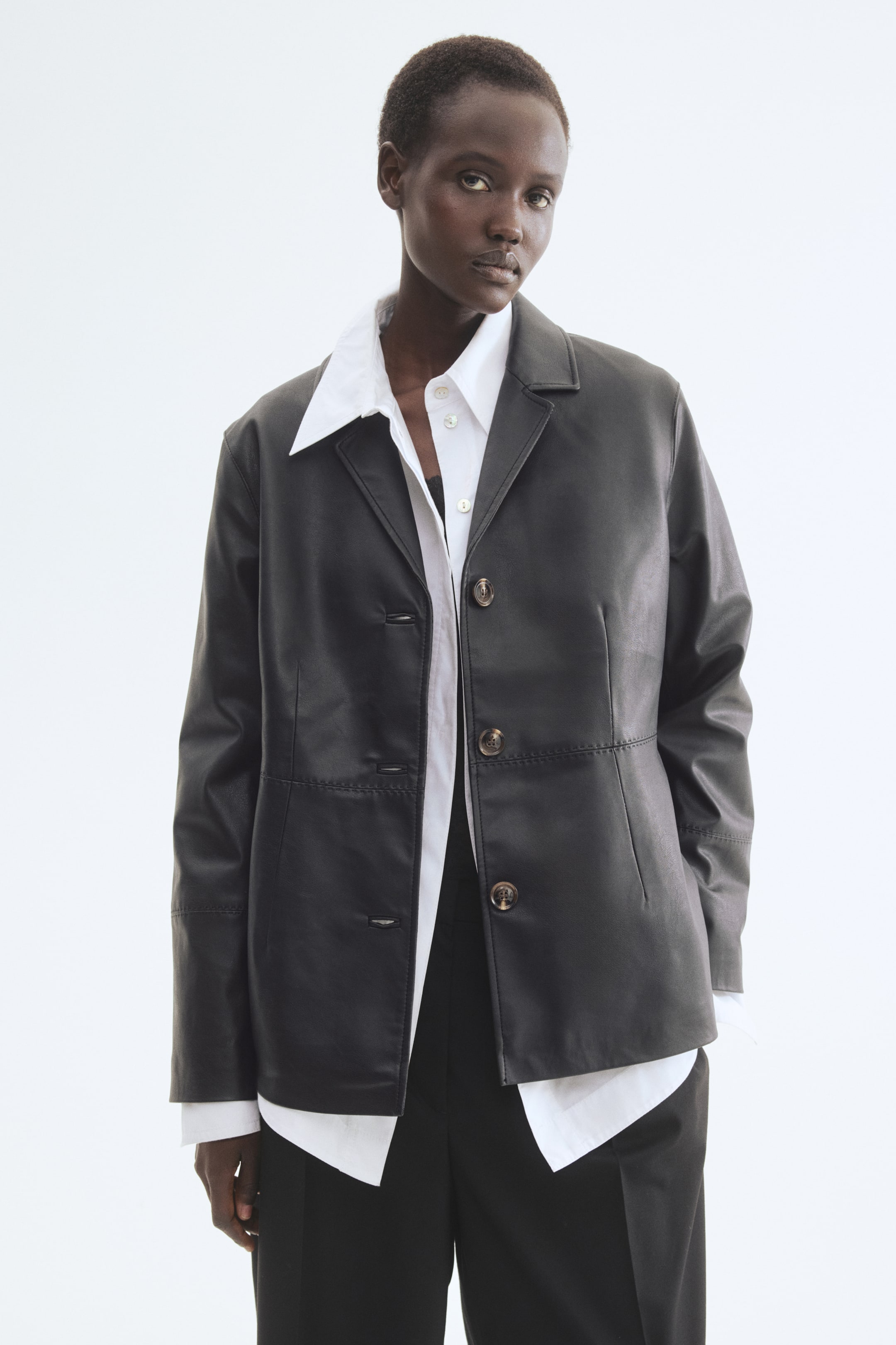 Женские куртки H&M Coated Jacket — фото 5