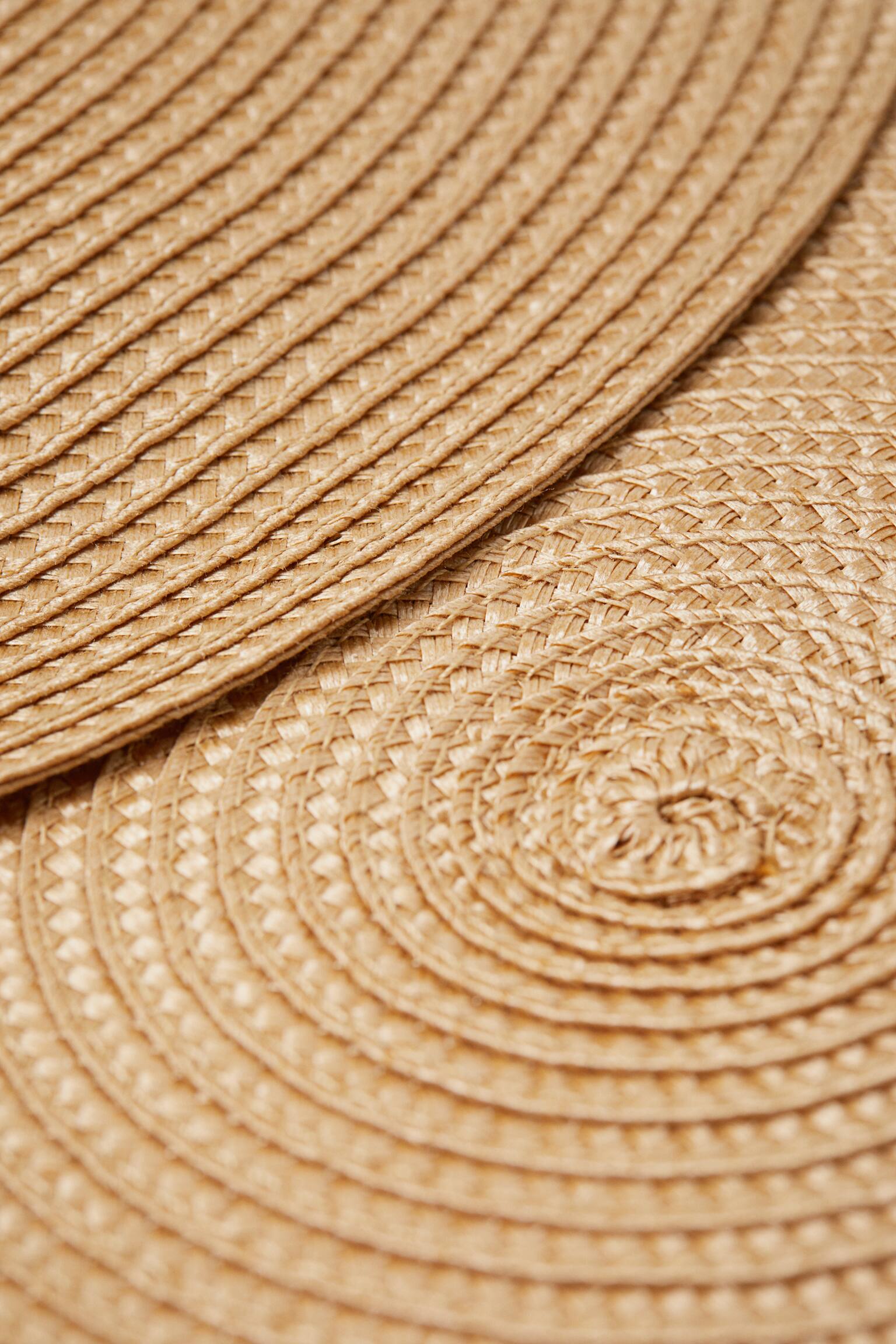 2pack Round Placemats Beige Home All H&M US