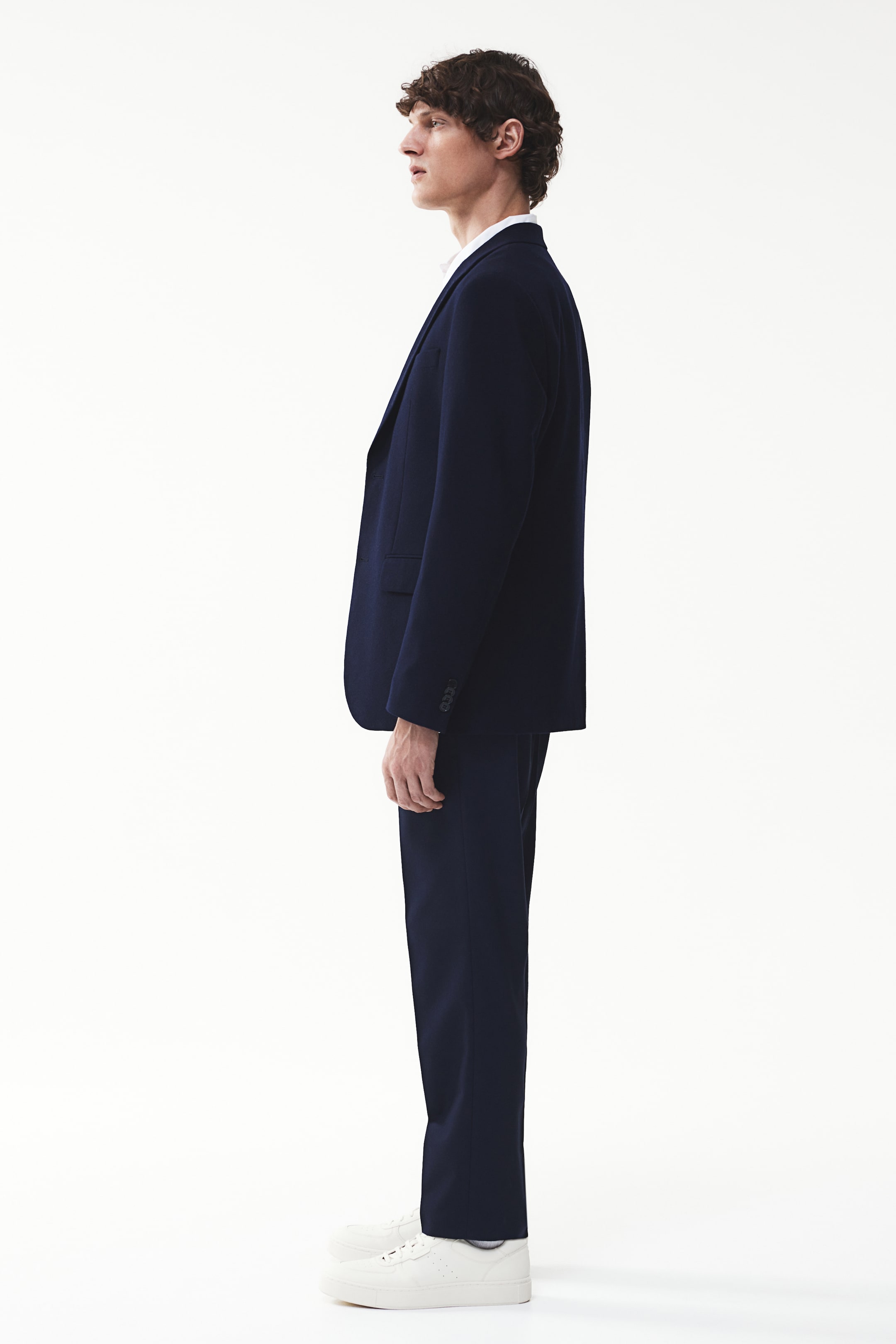 Regular Fit Suit trousers - Navy blue - Men | H&M GB 4