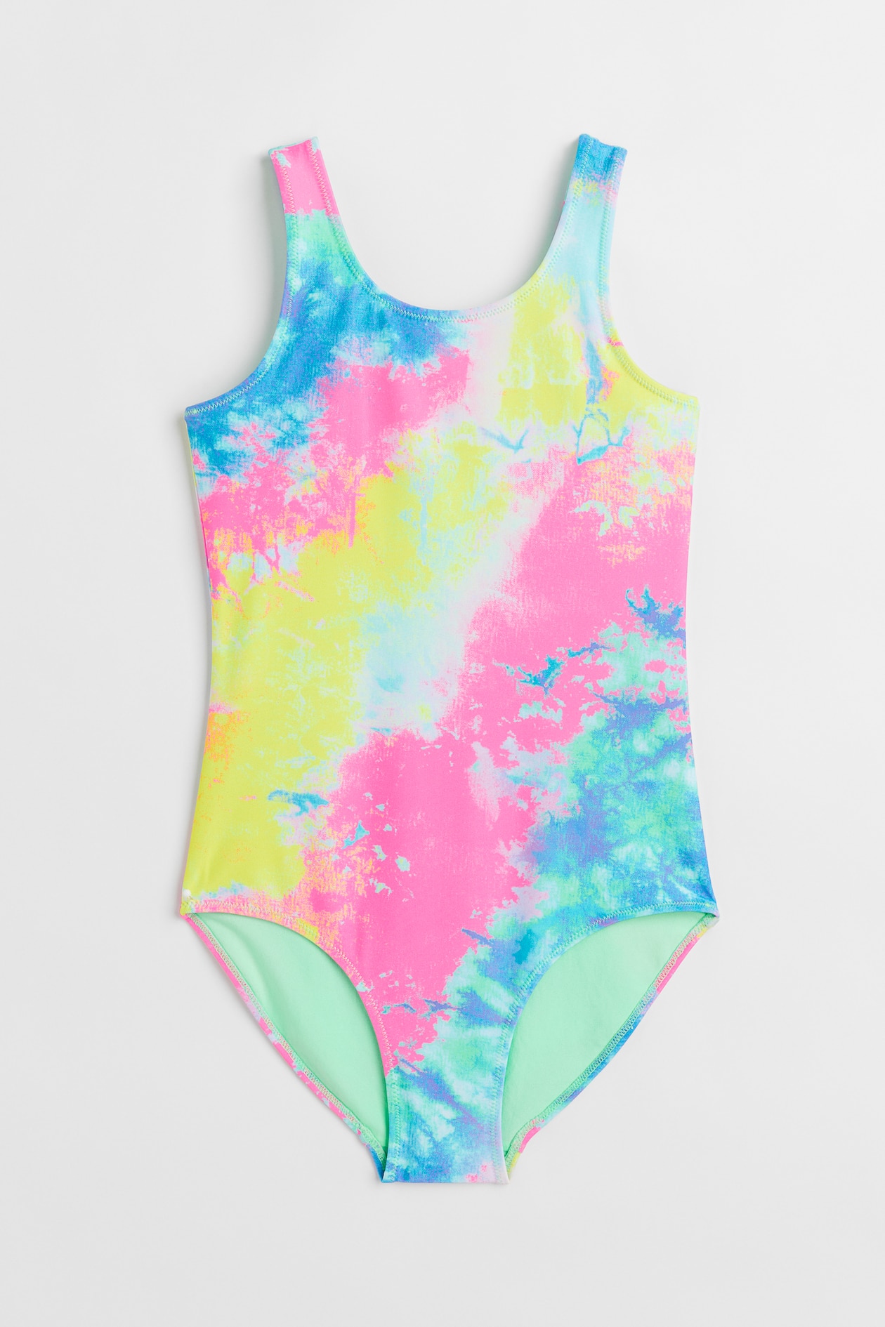 Patterned Swimsuit - Pink/tie-dye - Kids | H&M US