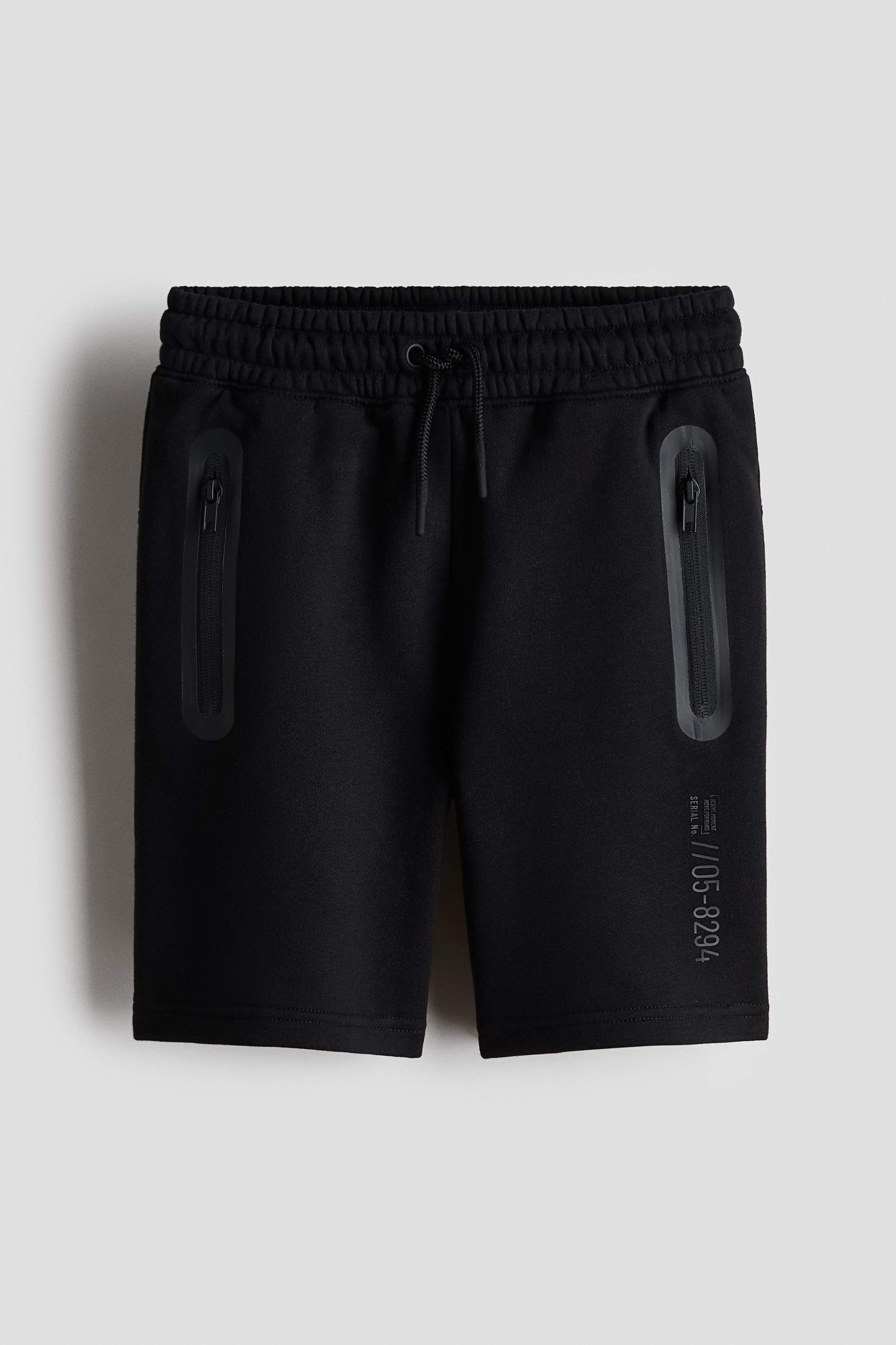 H & M - Knielange Sweatshorts - Schwarz - Kinder