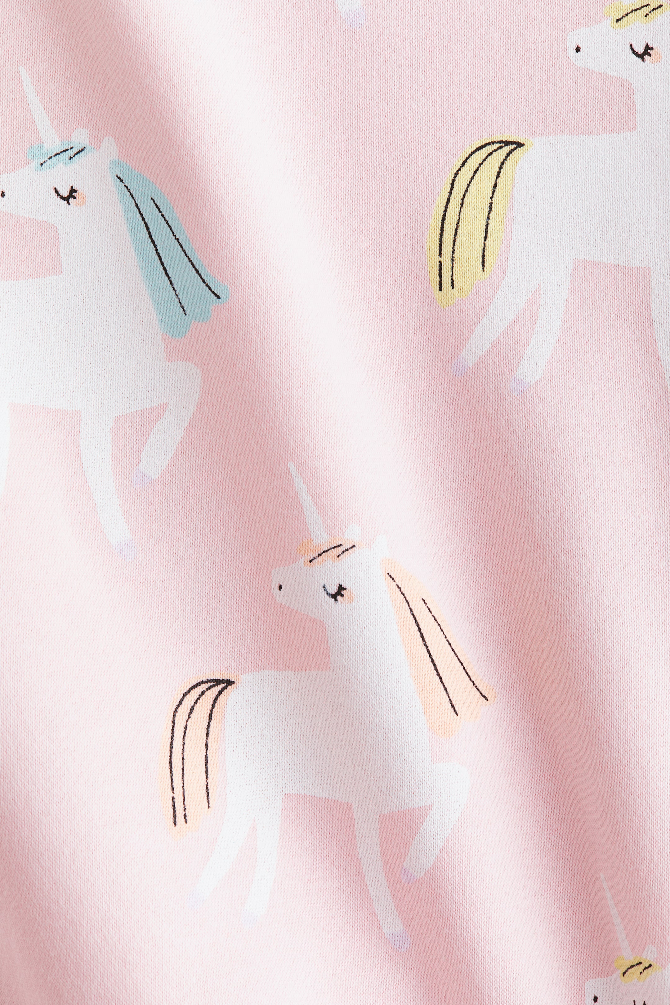 View larger image: Printed brushed-inside sweatshirt - Light pink/Unicorns - Kids | H&M IN 2