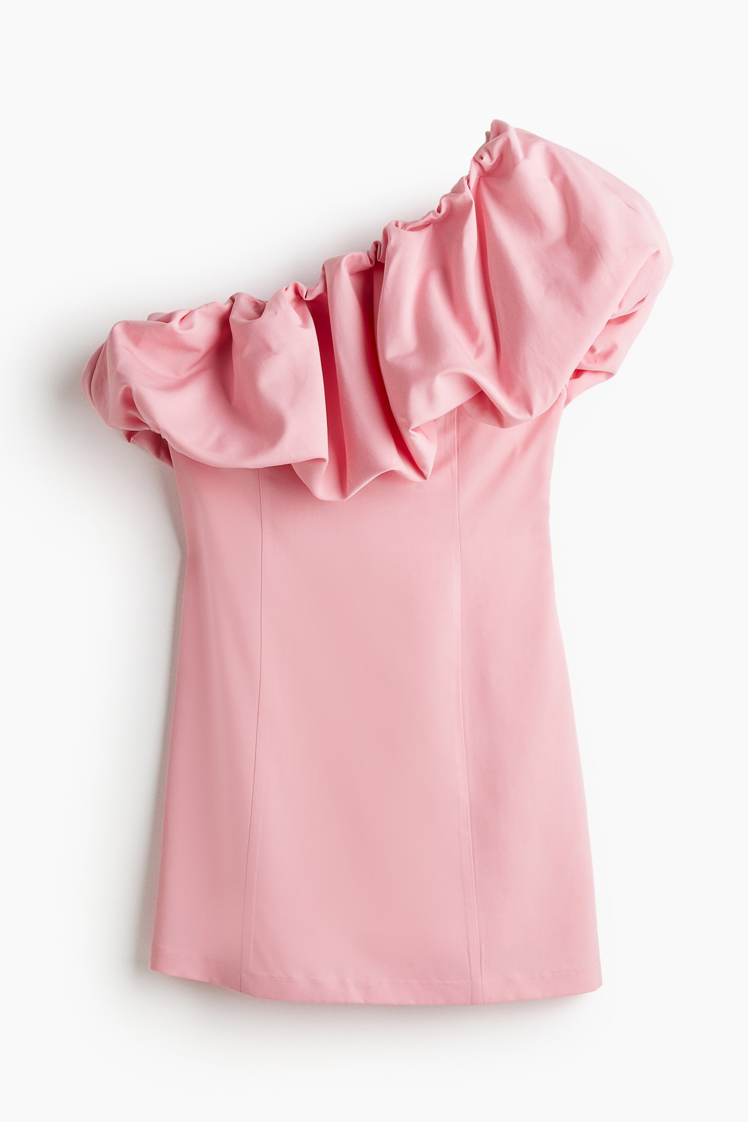 One Shoulder Mini Dress - Light pink - 2