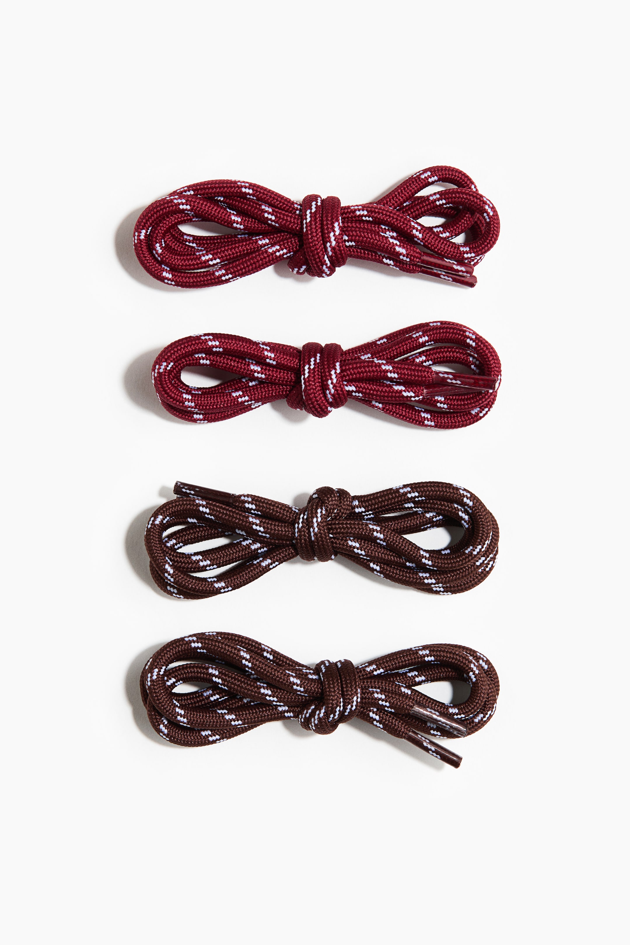 Visa större bild: 2-pack skosnören - Brun/Röd - DAM | H&M FI 1