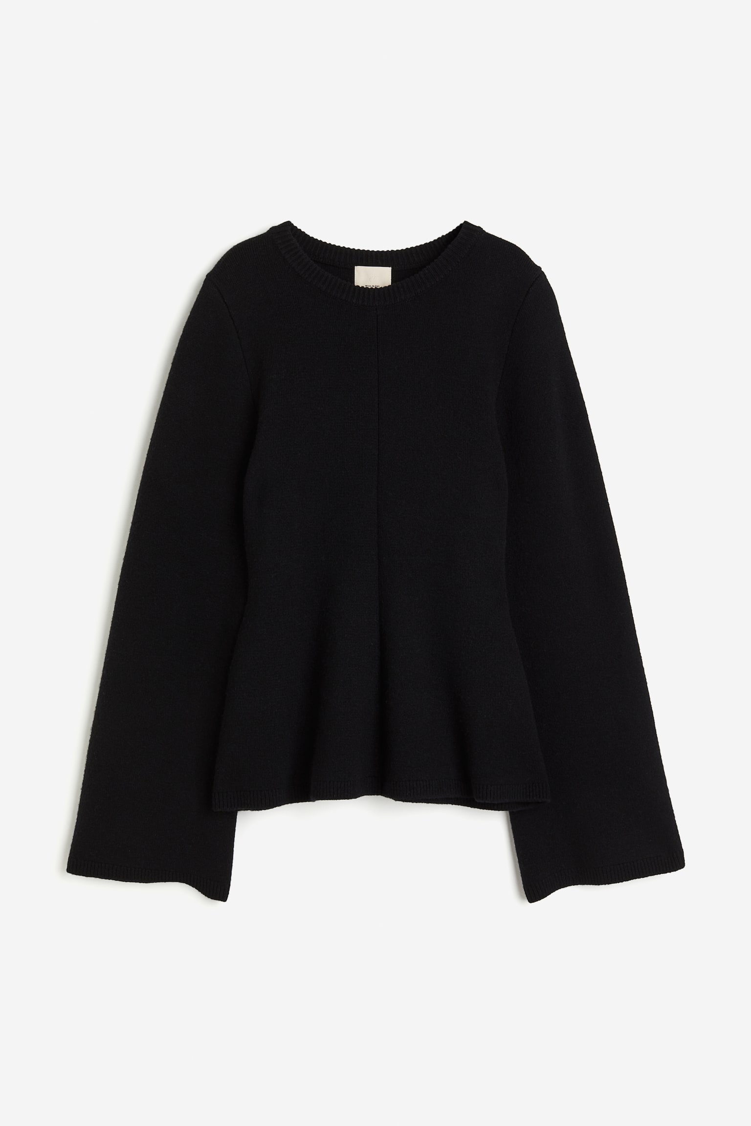 Wool Blend Sweater - Black - 2