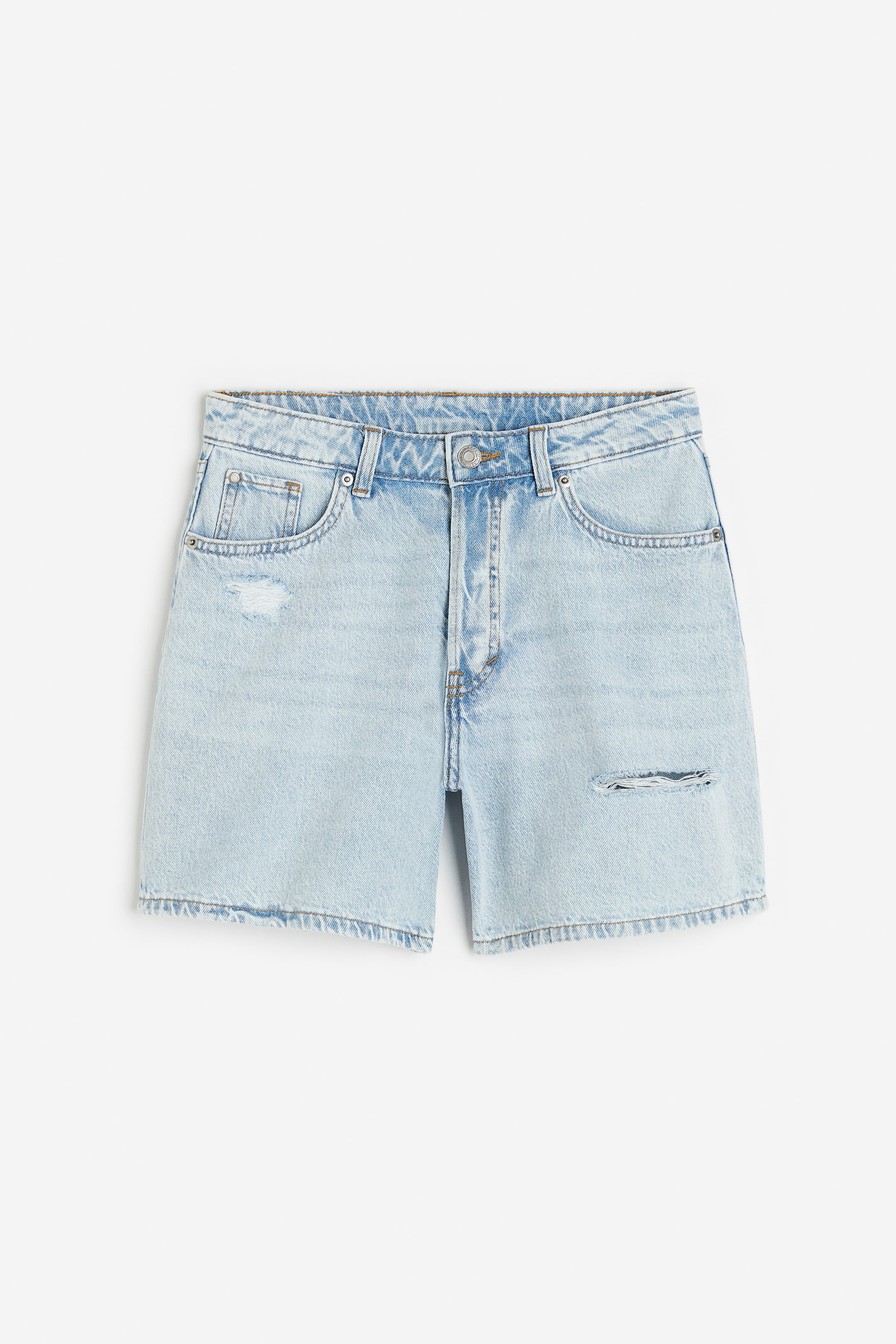 Curvy Fit Bermuda High Denim Shorts