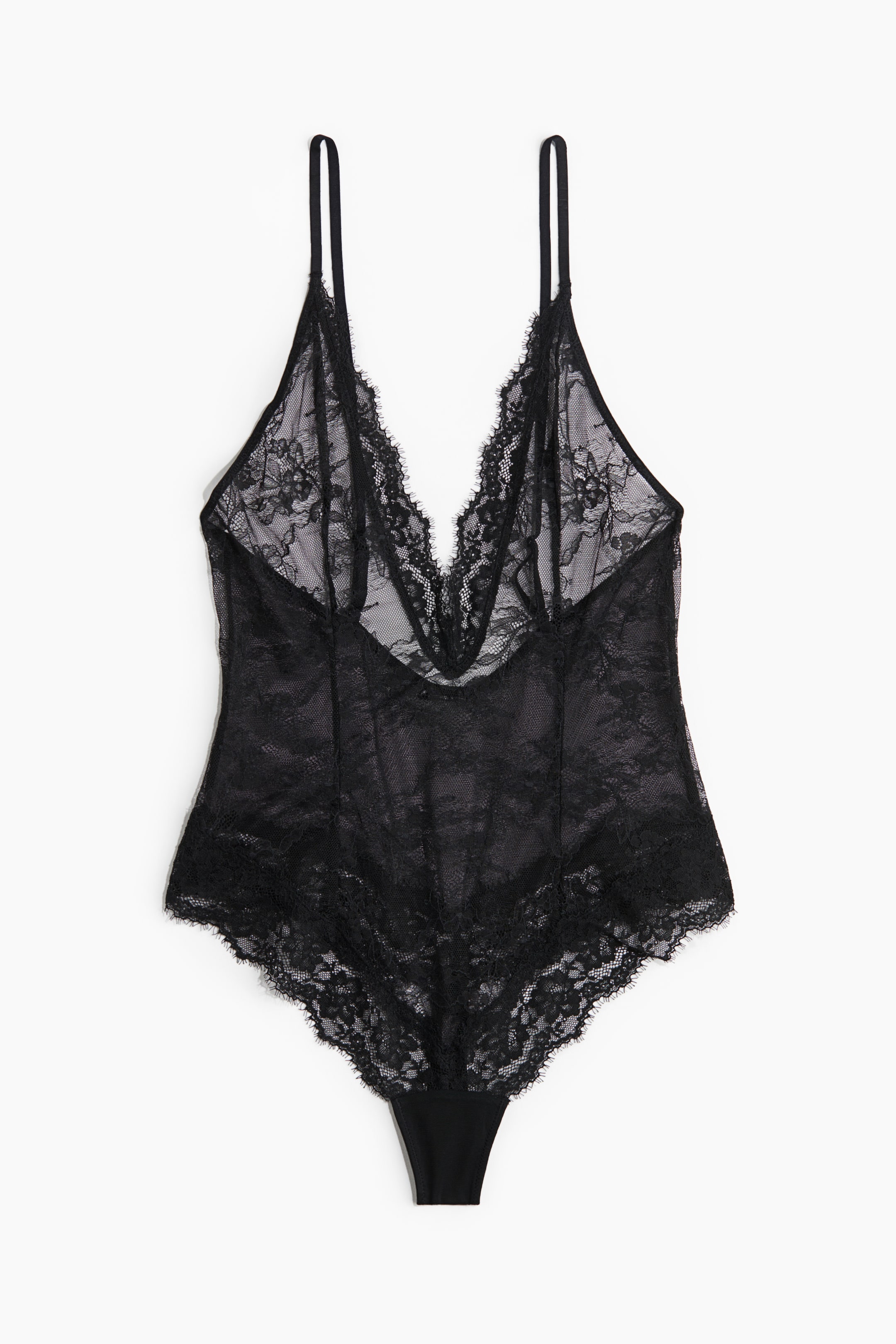 Body string Deep plunge en dentelle - Noir - FEMME | H&M BE