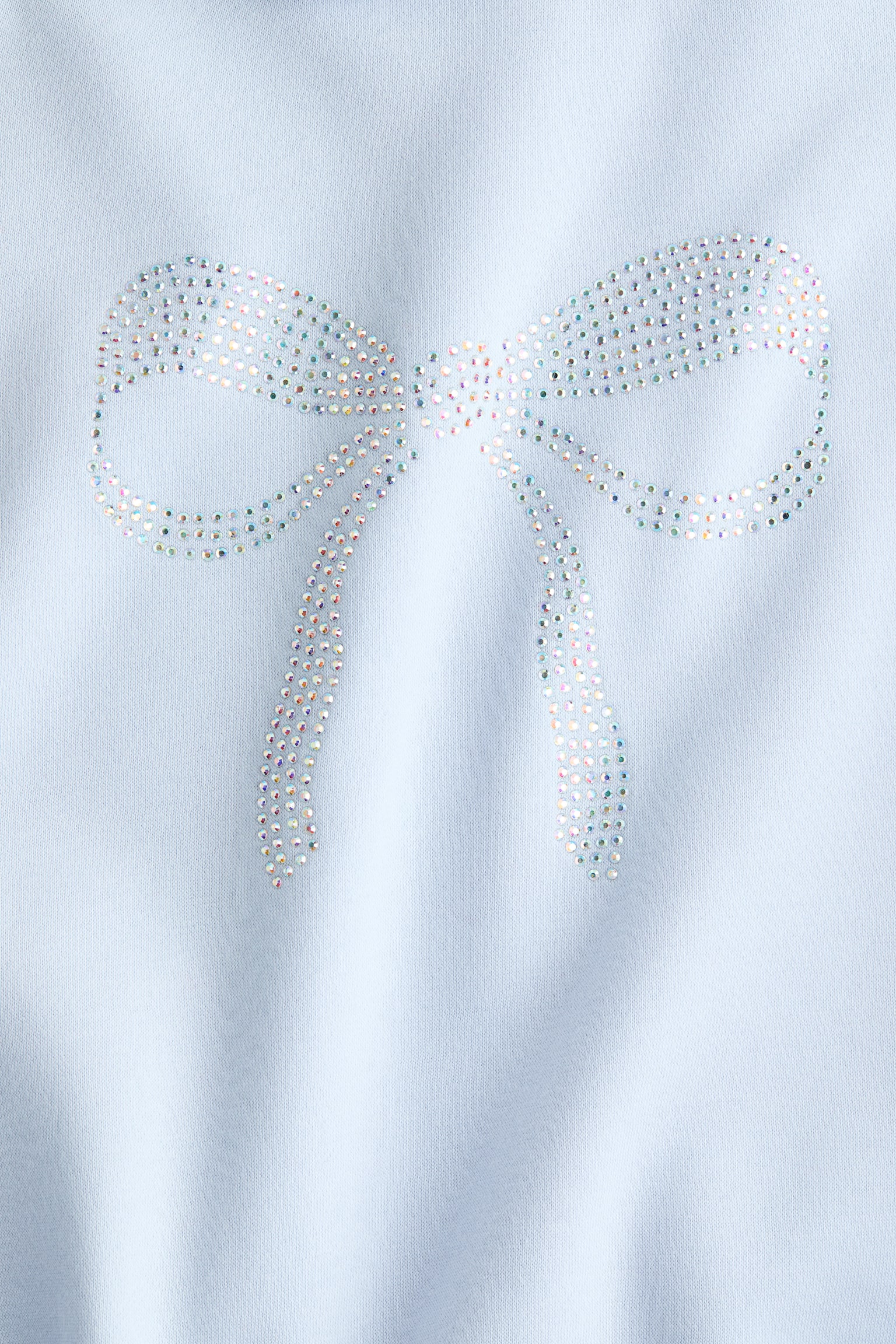 Oversized motif-detail hoodie - Light blue/Bow/White/Le Marais - 5