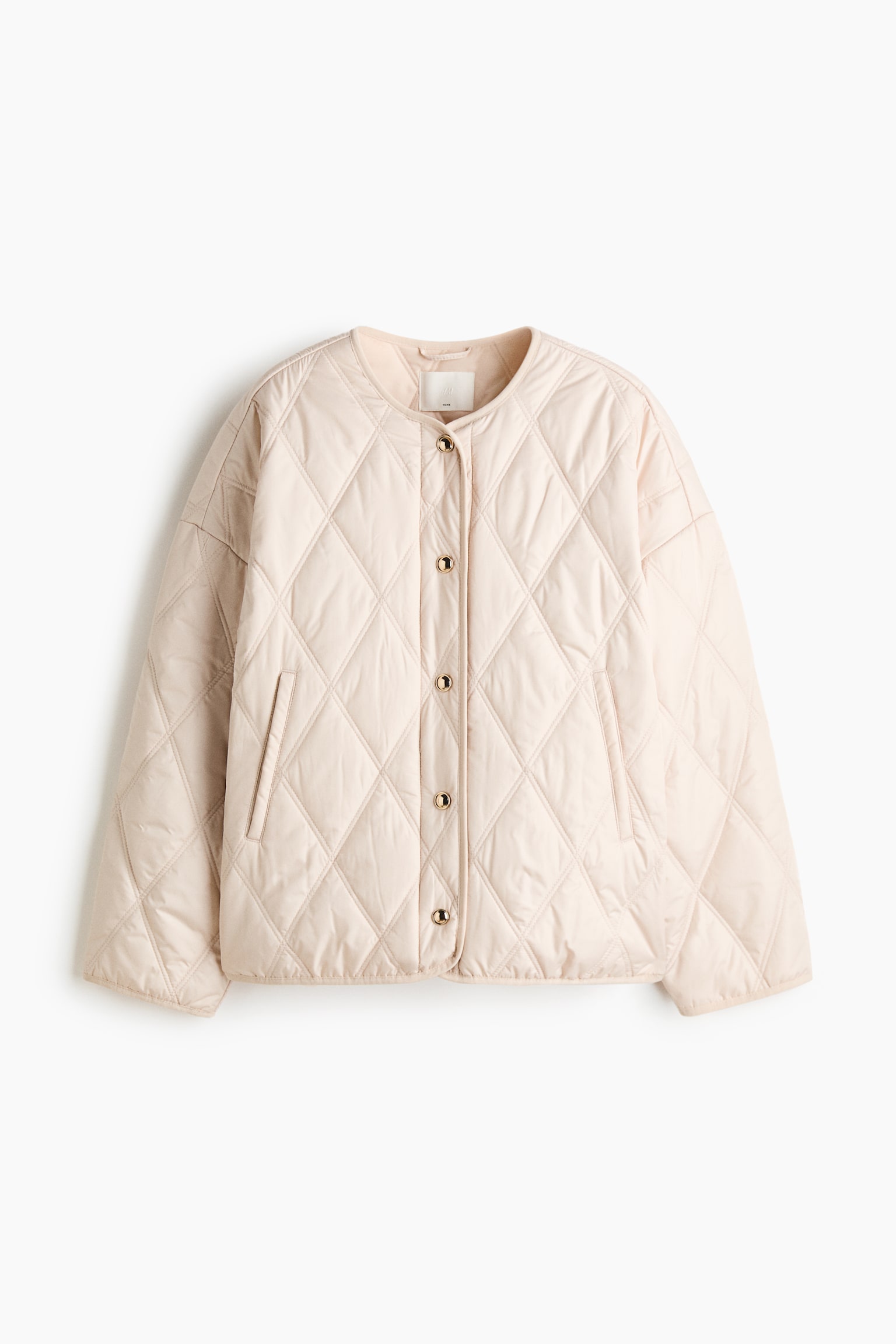 Женская куртка H&M Mama Before & After Quilted Babywearing, цвет: Кремовый — фото 7