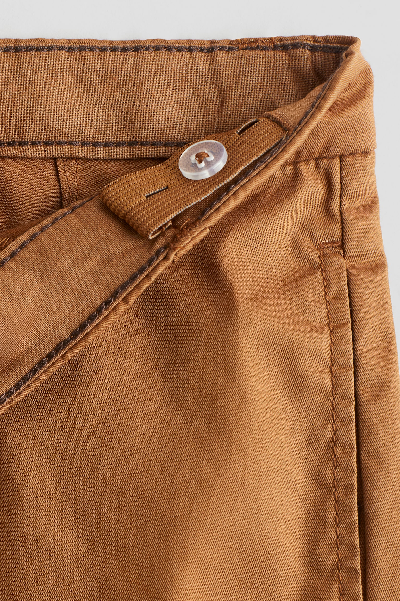 Cotton chino shorts - Brown/Dark grey/Light beige/Bright green - 3