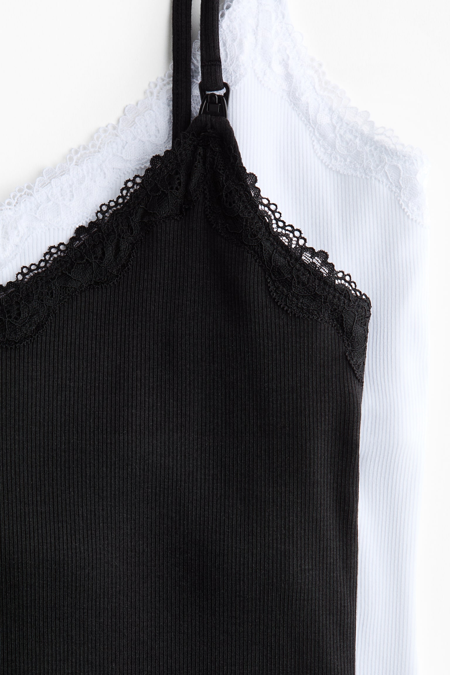 MAMA Nursing strappy top - Black/White - 6