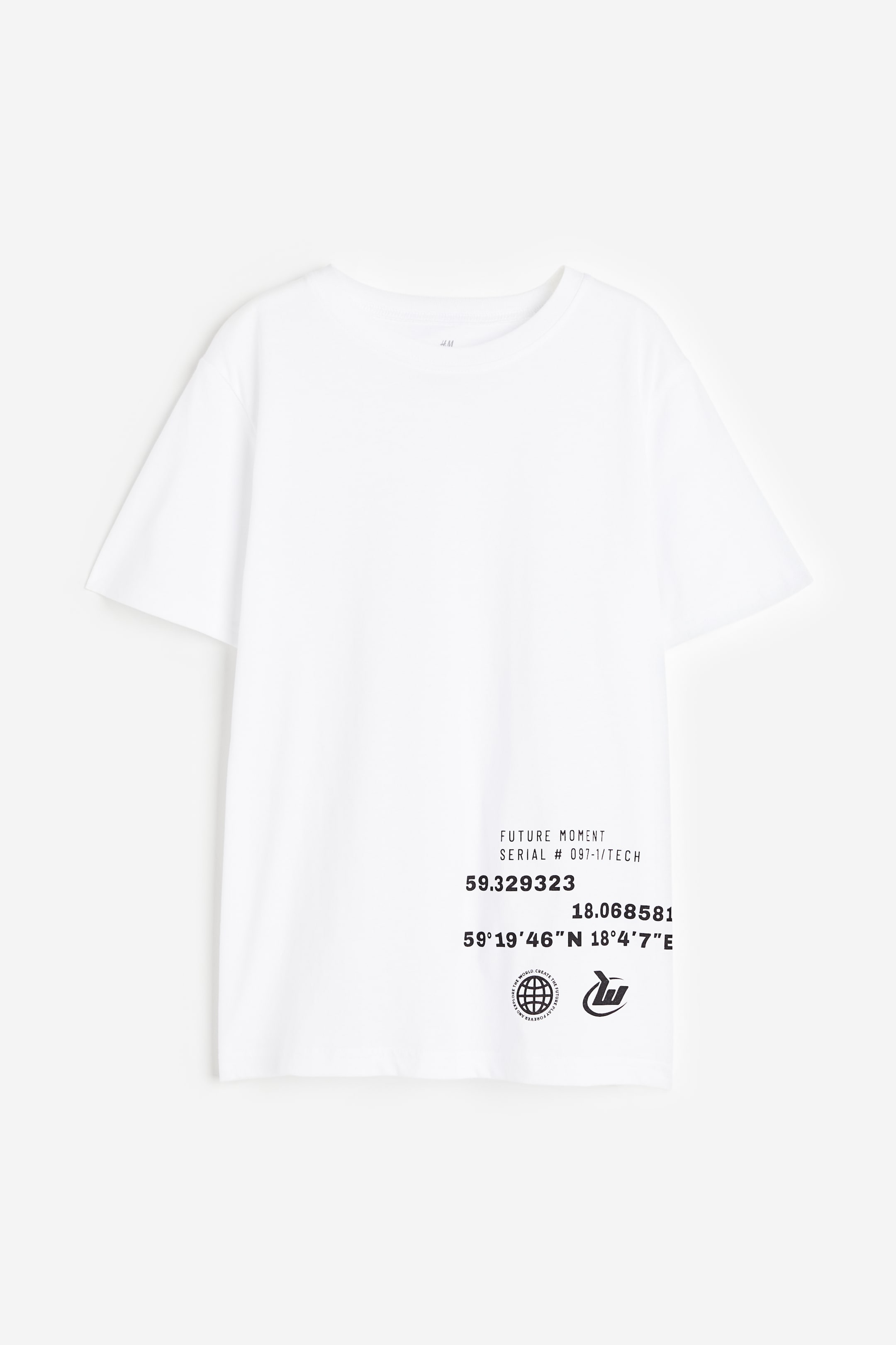 查看大圖: 圖案平紋T恤 - 白色/Future Moment - Kids | H&M 1