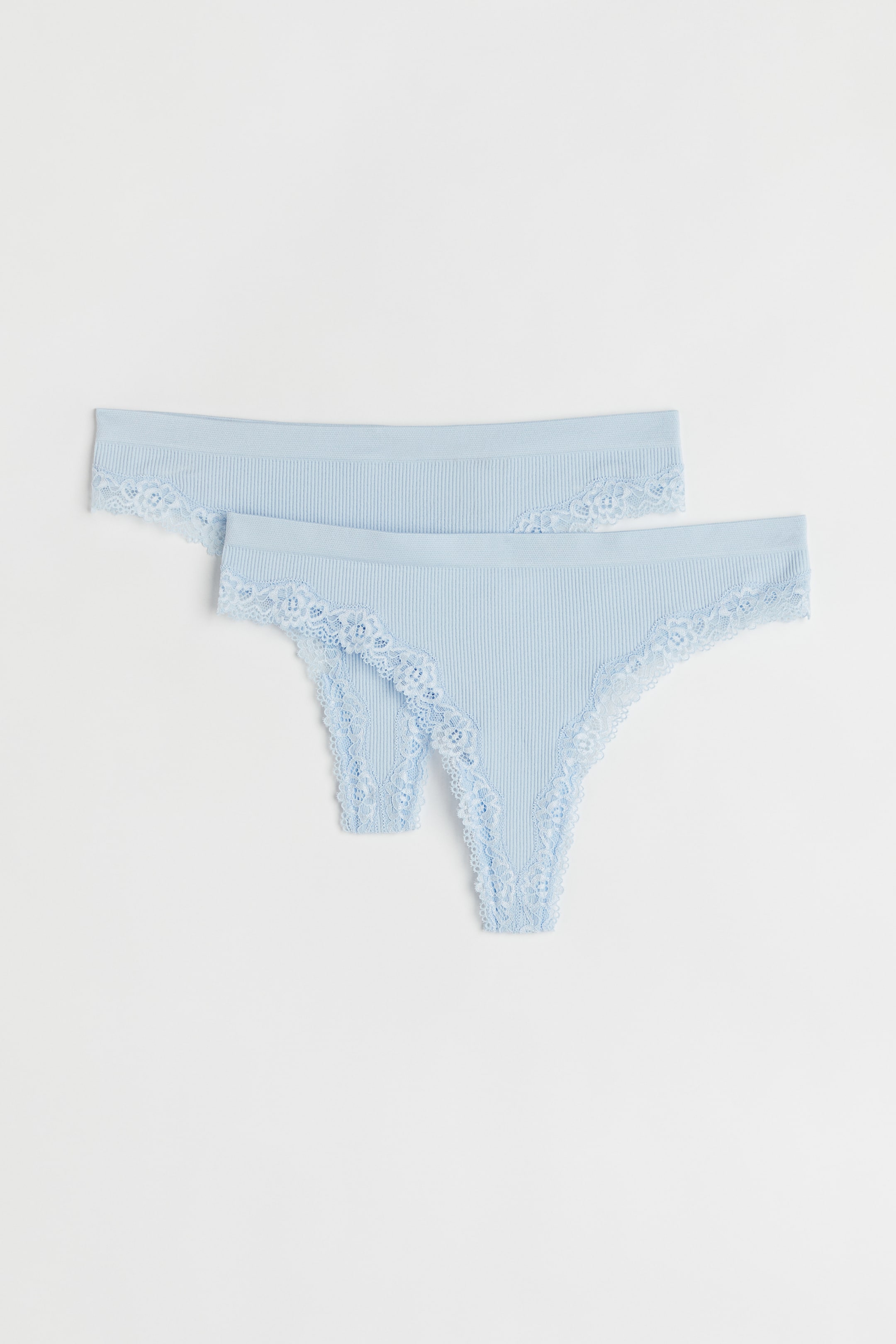 Women's Light blue 2-pack Brazilian briefs | H&M GB