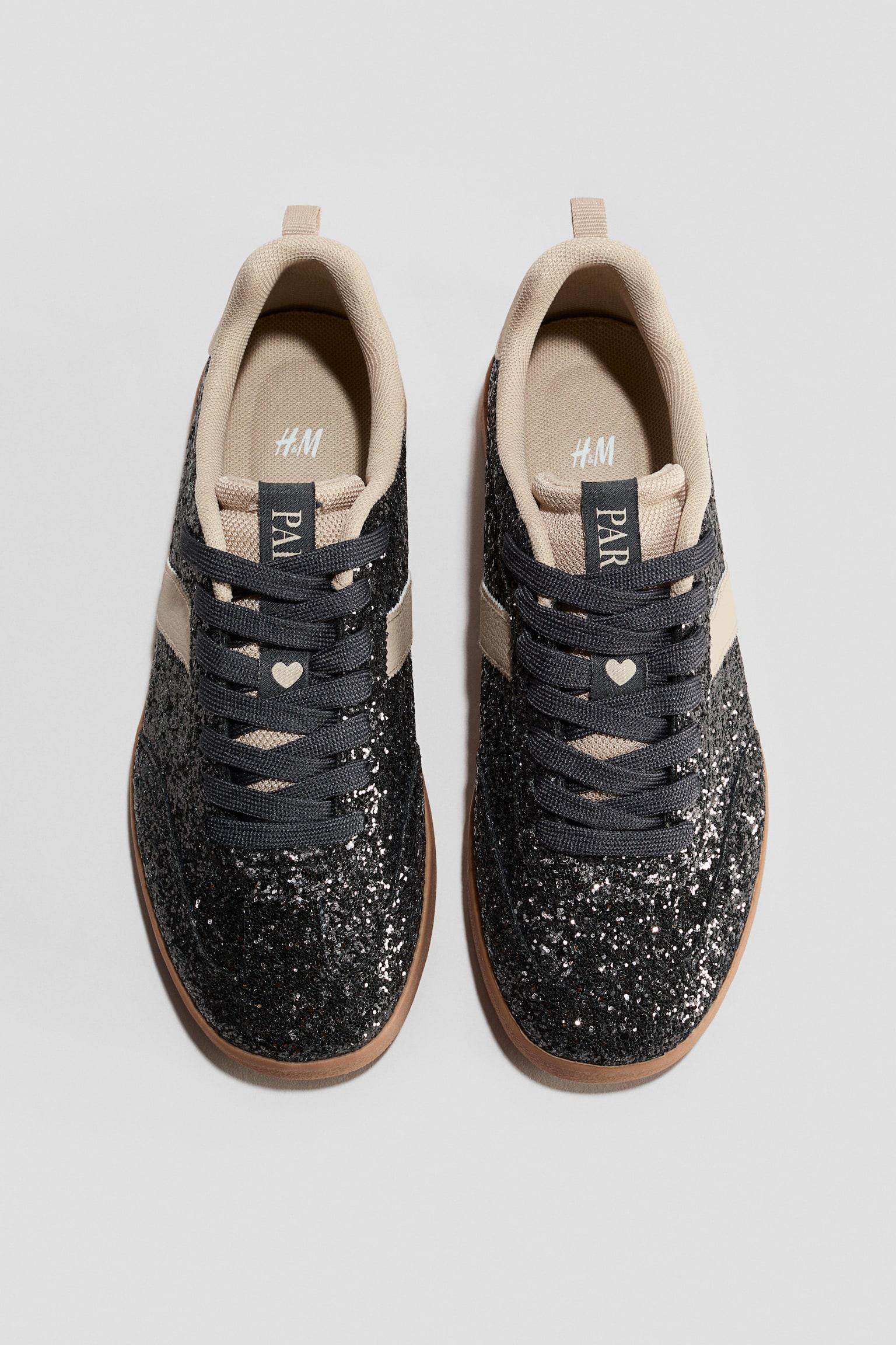 Sneakers - Dark grey/Colour block/Beige clair/rose clair