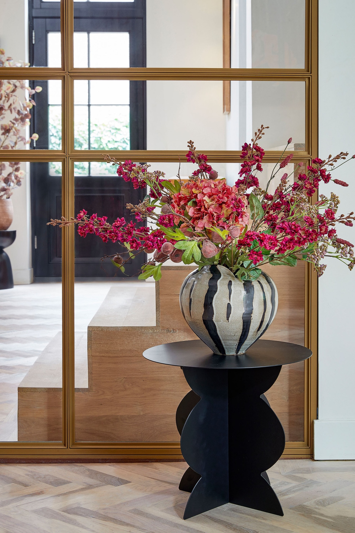 Metal Sidebord - Sort/Brun