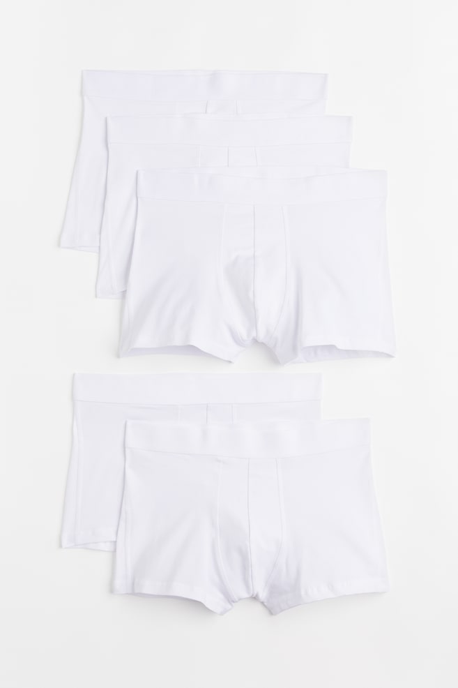 5-pack Xtra Life™ short trunks - White