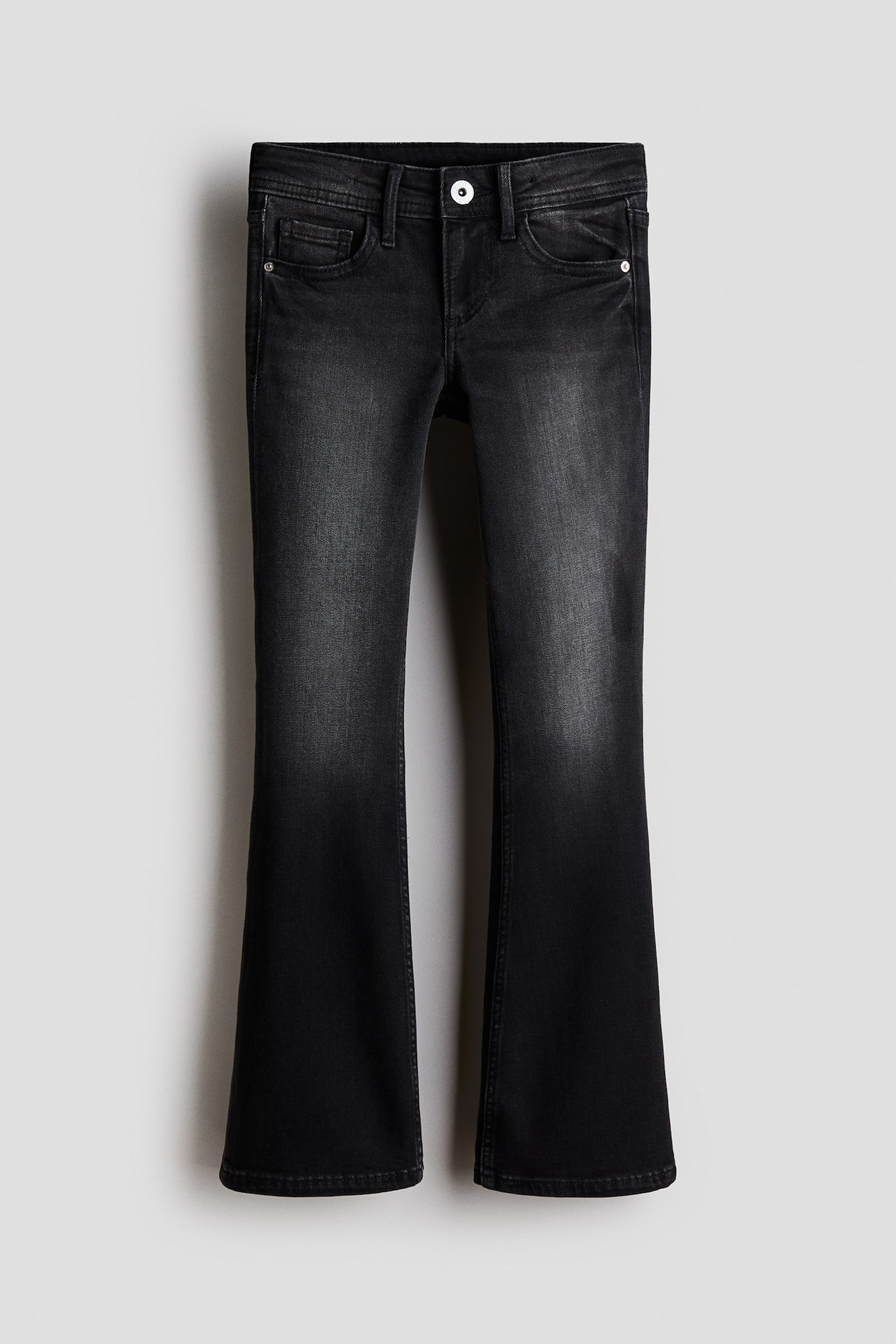 Детские джинсы H&M Flared Leg Low, цвет: Джинсовый чёрный — фото 1