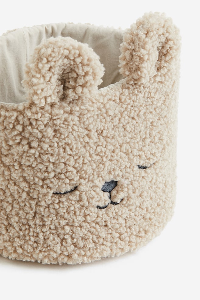 Teddy storage basket - Light beige/Bear/White/Rabbit - 5