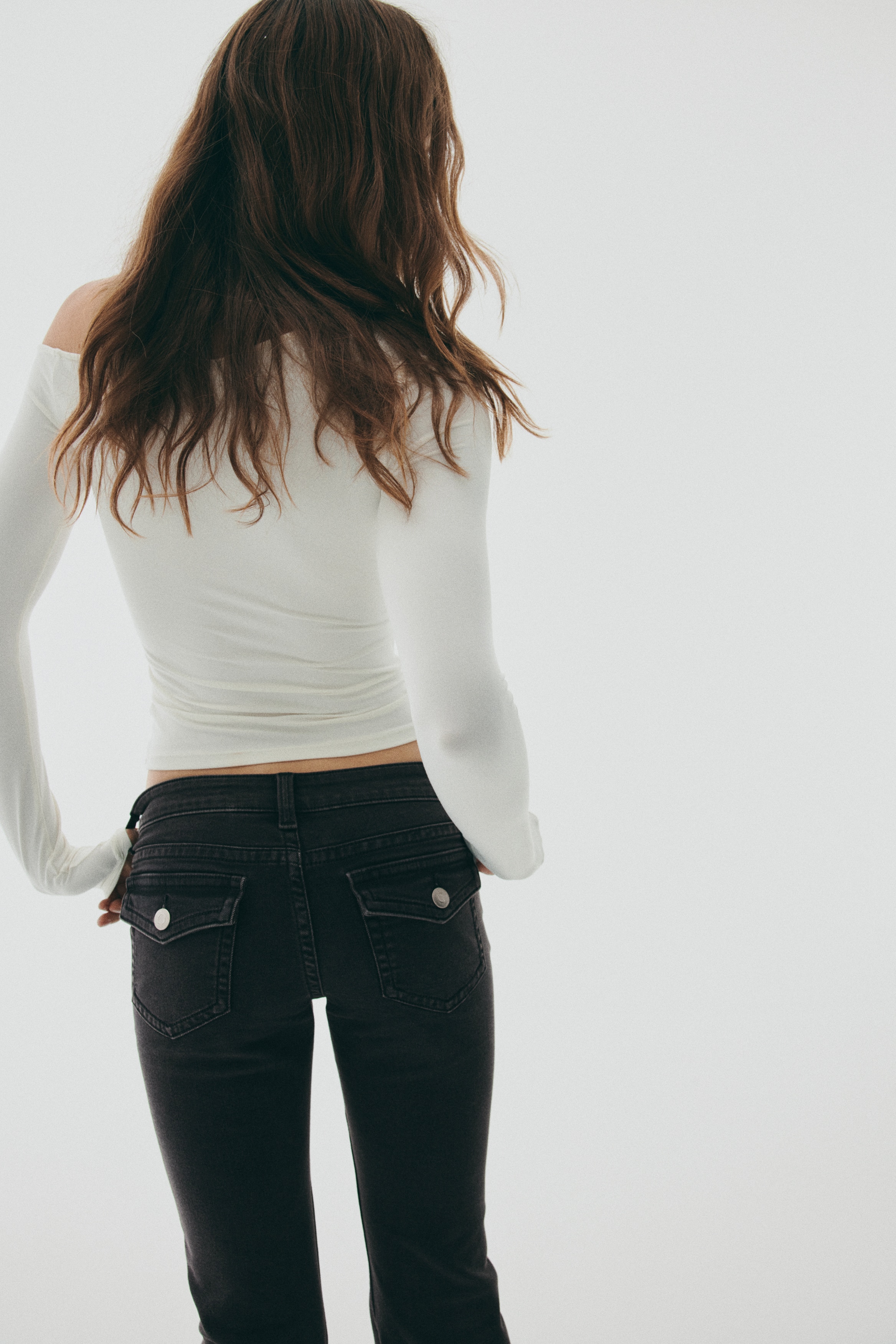 Flared Low Jeans