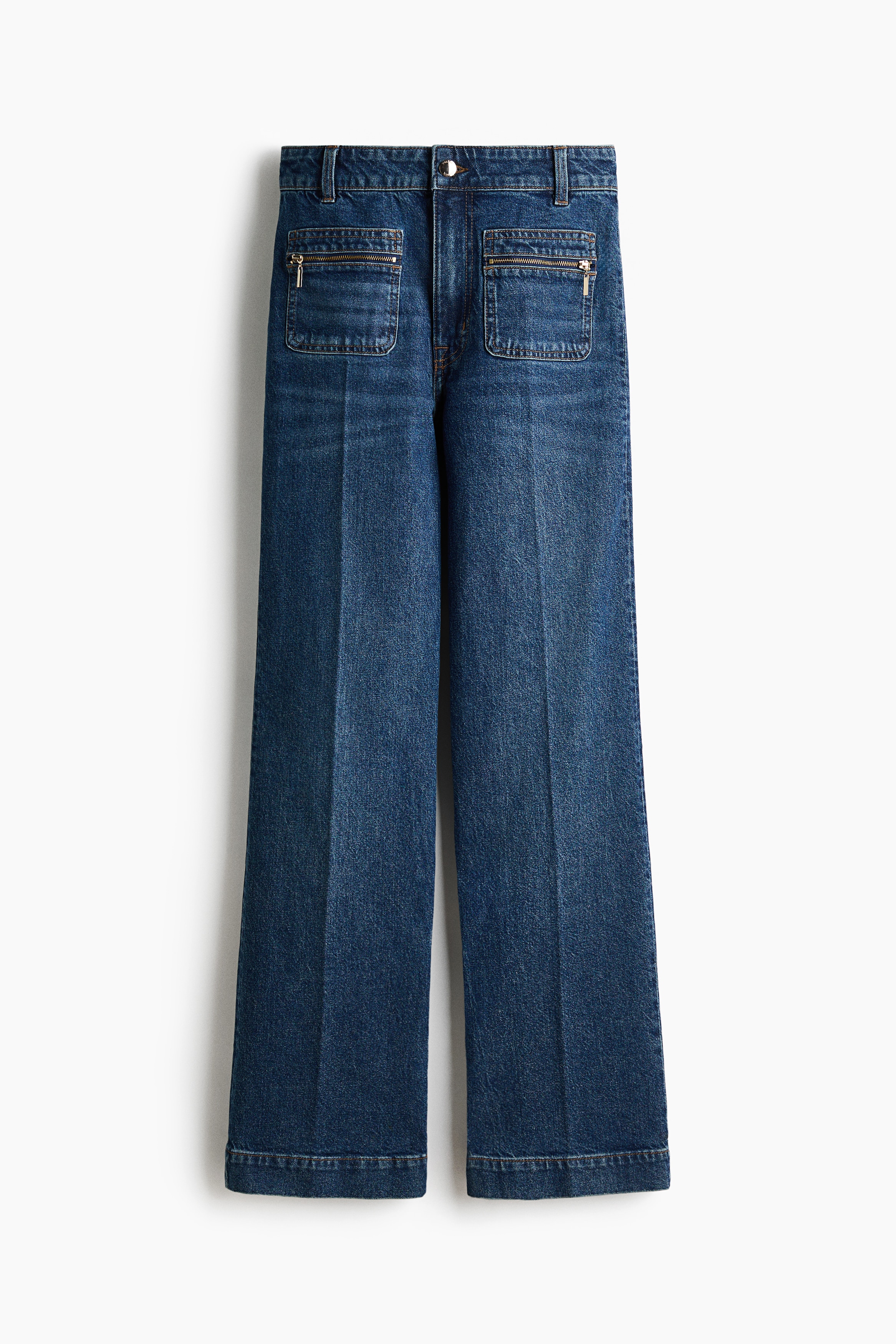 Straight High Jeans - Denim blue