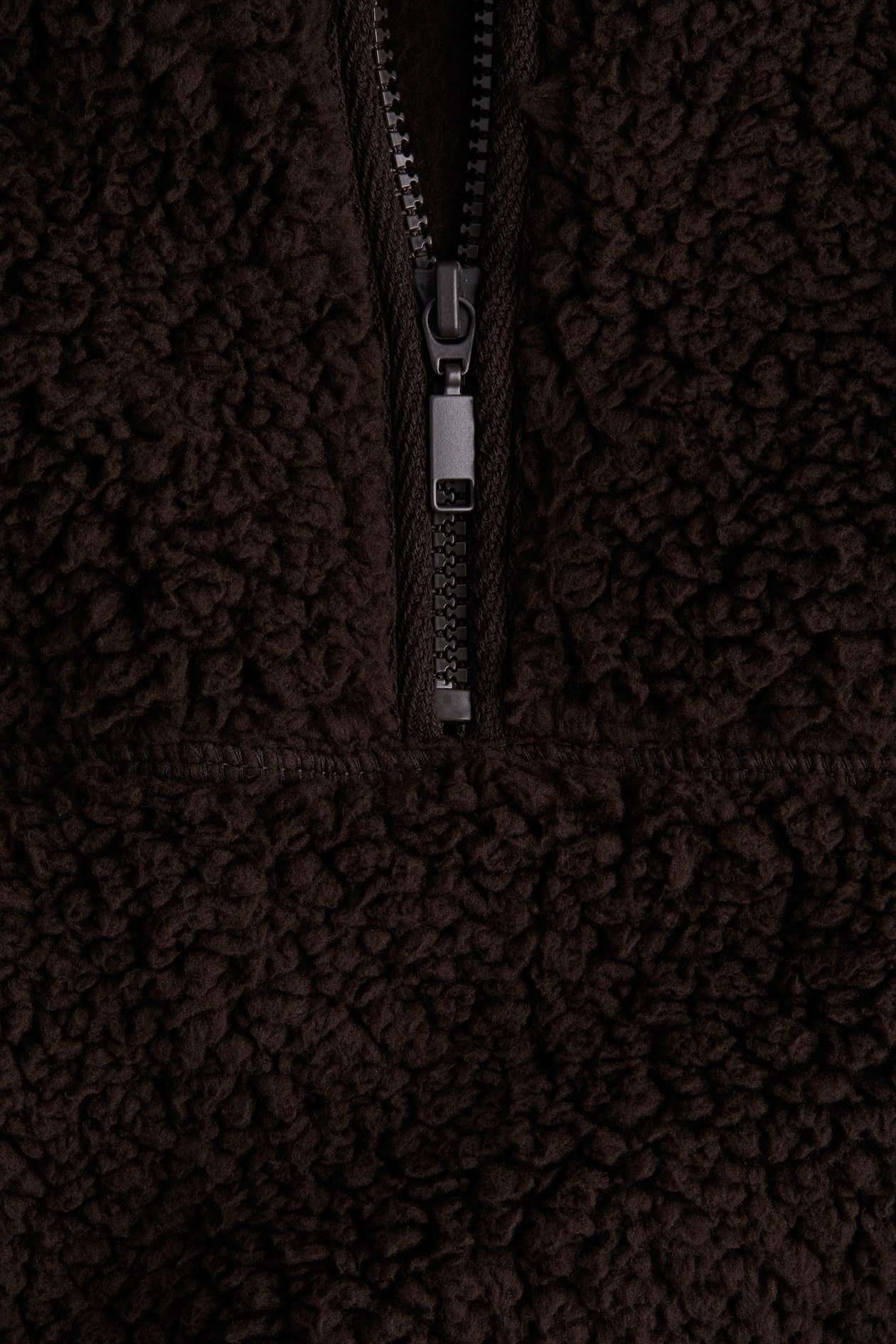 Half-Zip Teddy Fleece Sweatshirt - image 3