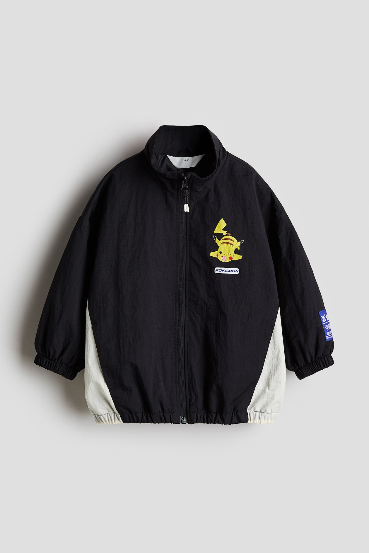 Color-Block Windbreaker - Black/Pokémon - Kids | H&M US