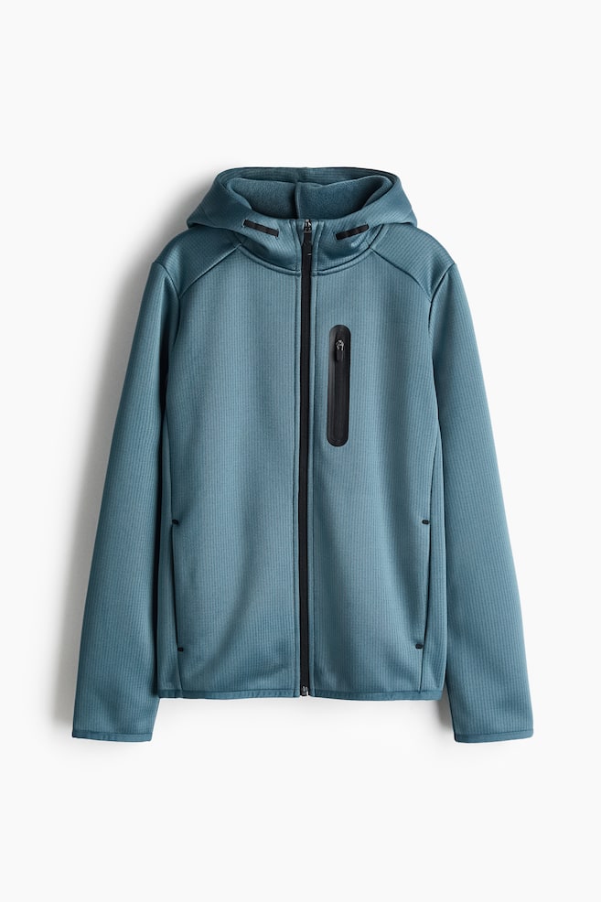 Veste de sport avec capuche et zip ThermoMove™ - Turquoise foncé - 1