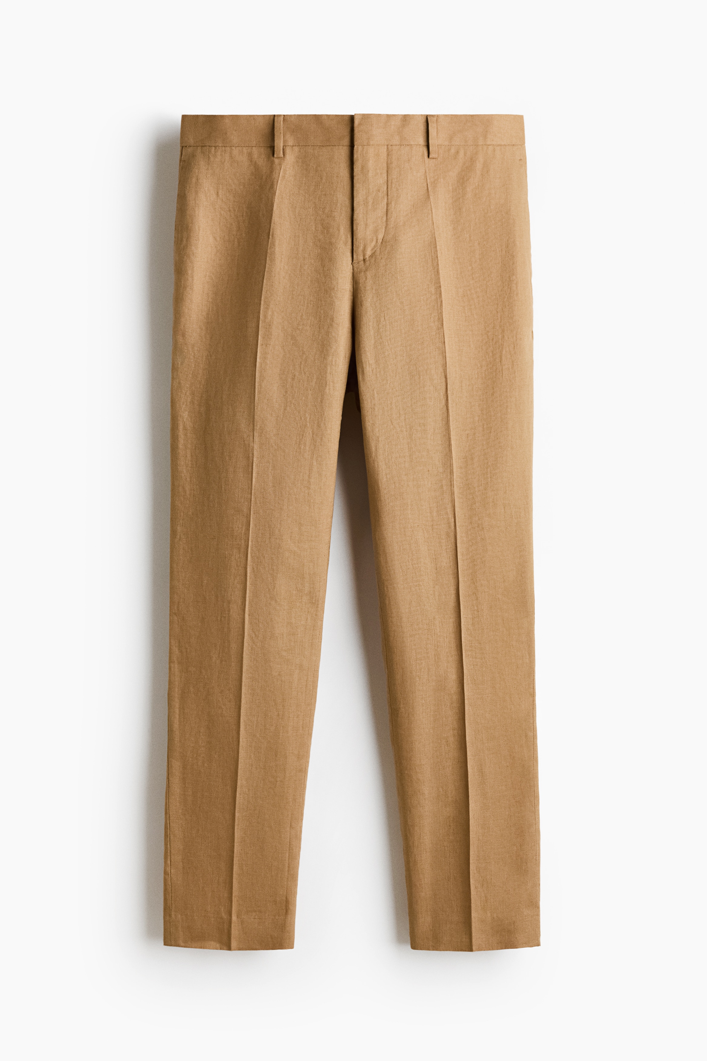 Slim Fit Dressbukse i lin - Beige/Sort/Kakigrønn/Lys grønn/Marineblå/Lys beige/Mørk beige