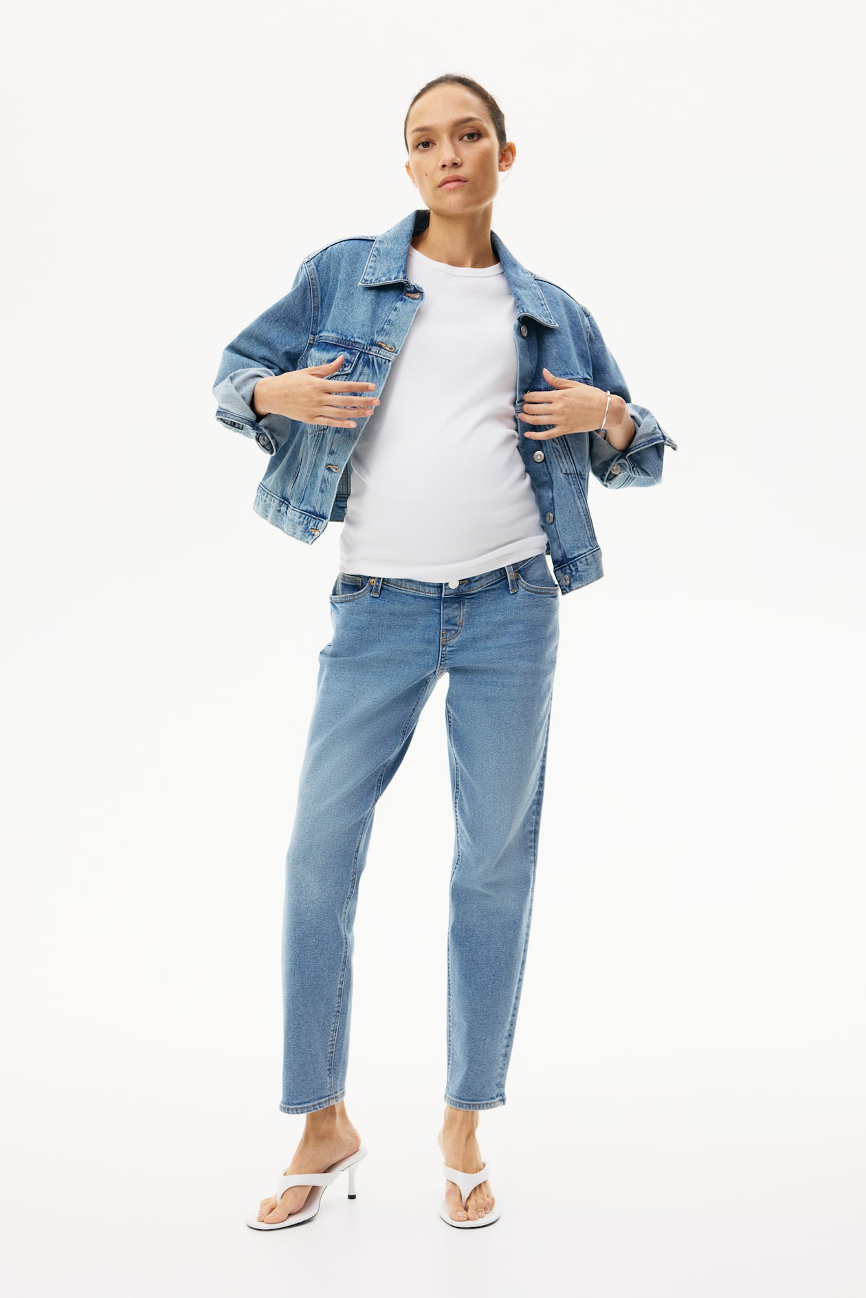 MAMA Slim Ankle Jeans
