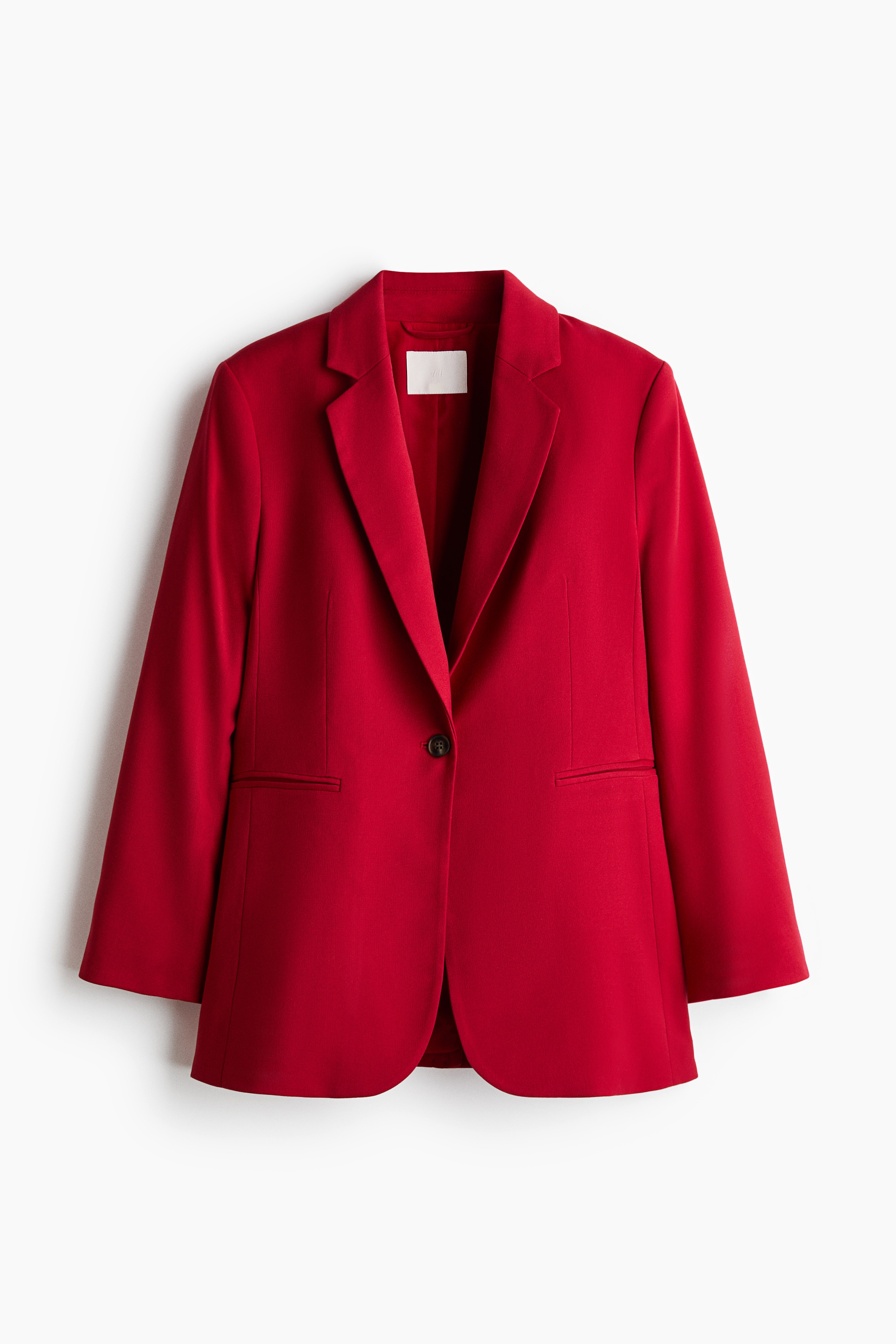 Single-breasted blazer - Red/Navy blue