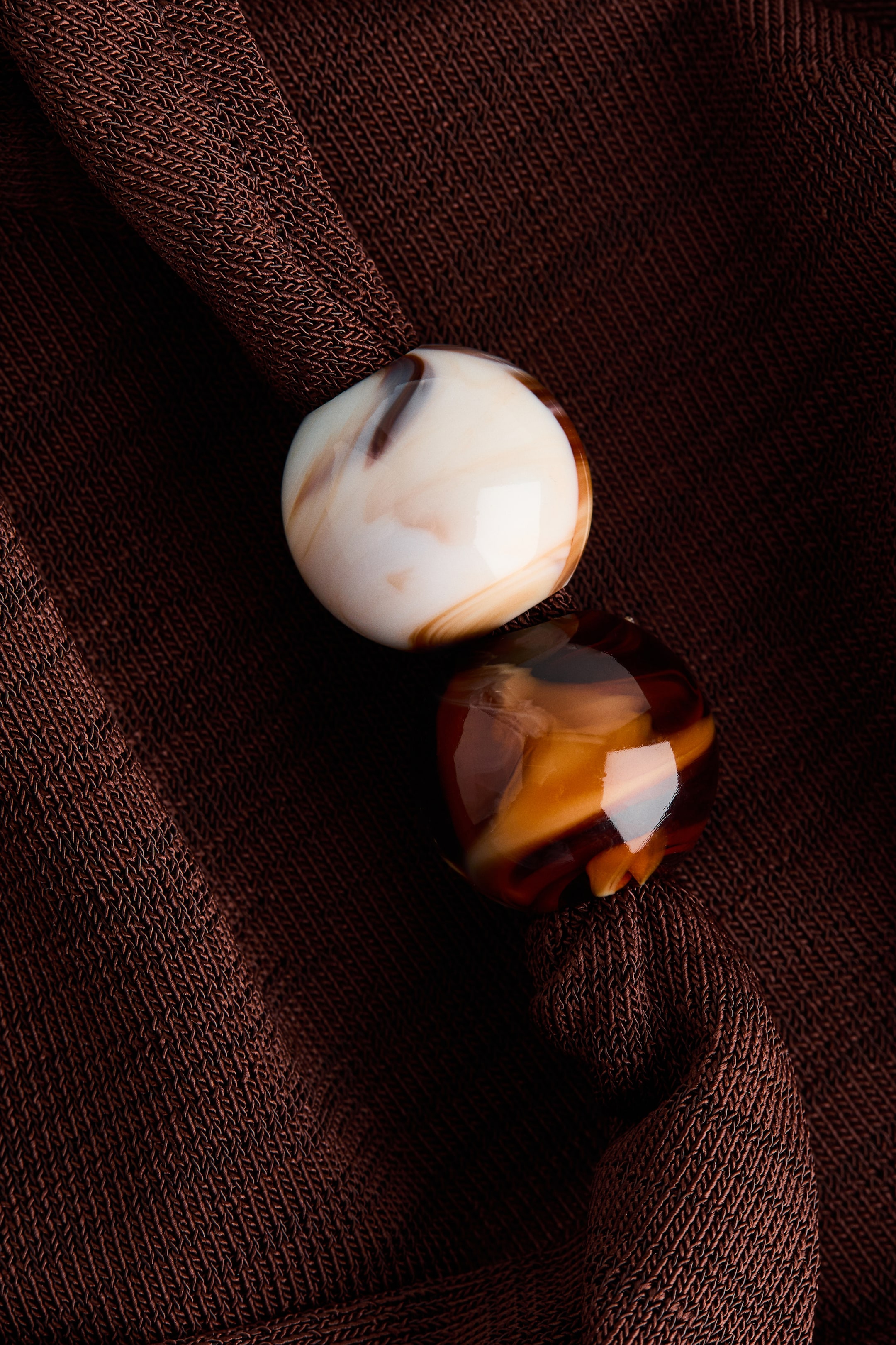 Beaded-Detail Draped Top