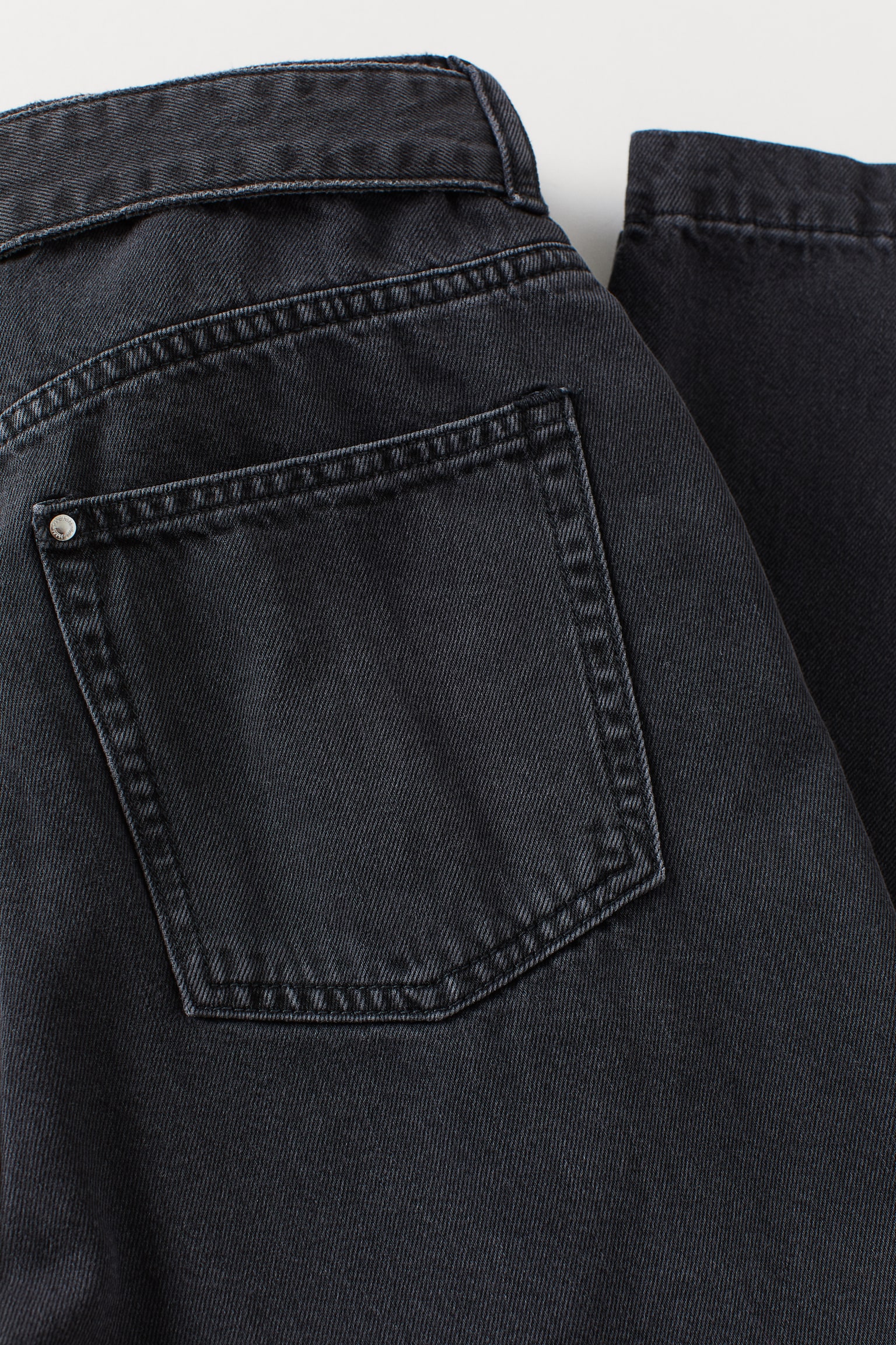 Mom High Jeans - Black denim - 2