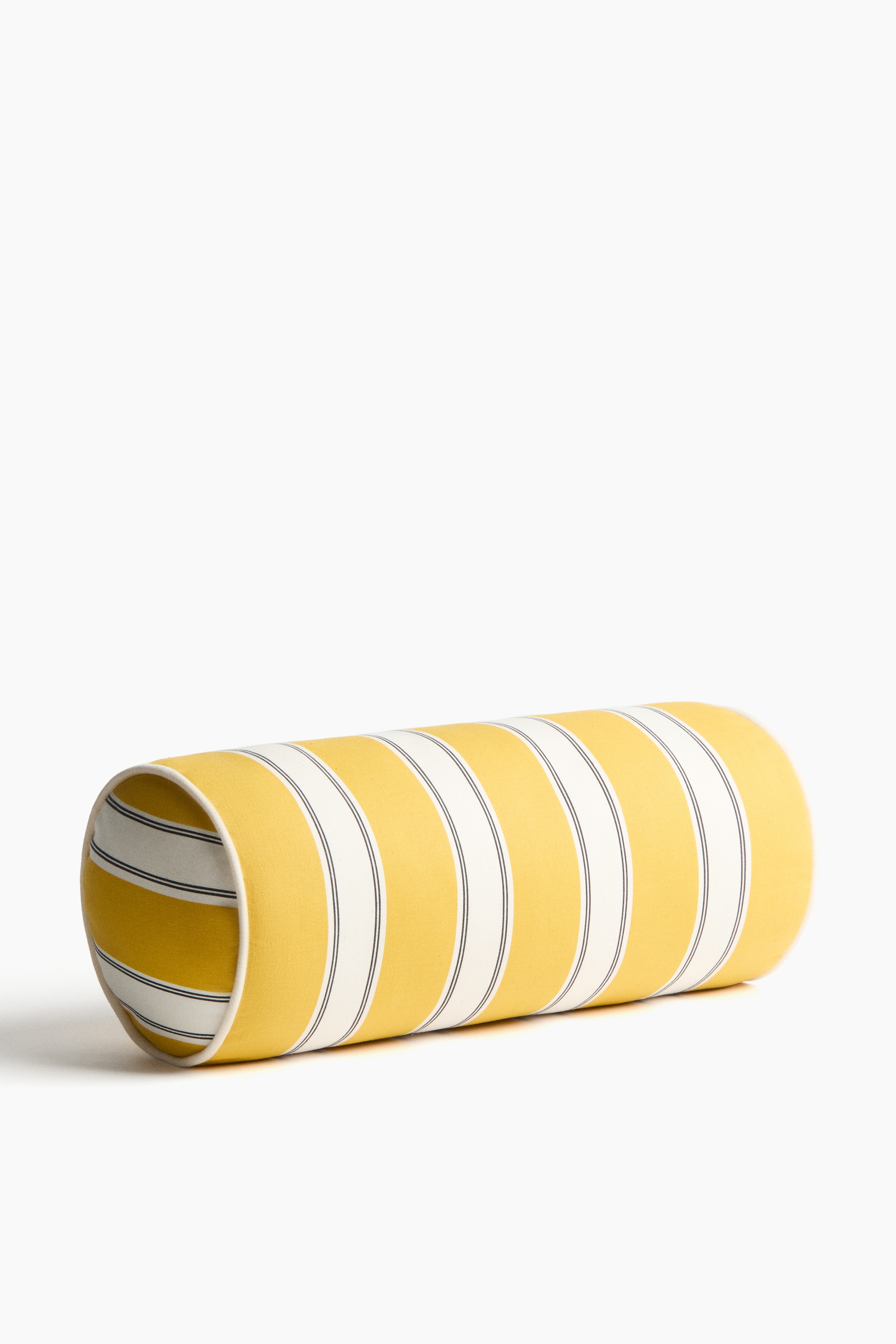 Cojín cilíndrico de algodón para uso en exterior - Amarillo/Rayas/Terracota/Rayas/Beige/Rayas