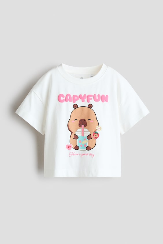 Детские футболки H&M Cotton T-Shirt with Printed Motif