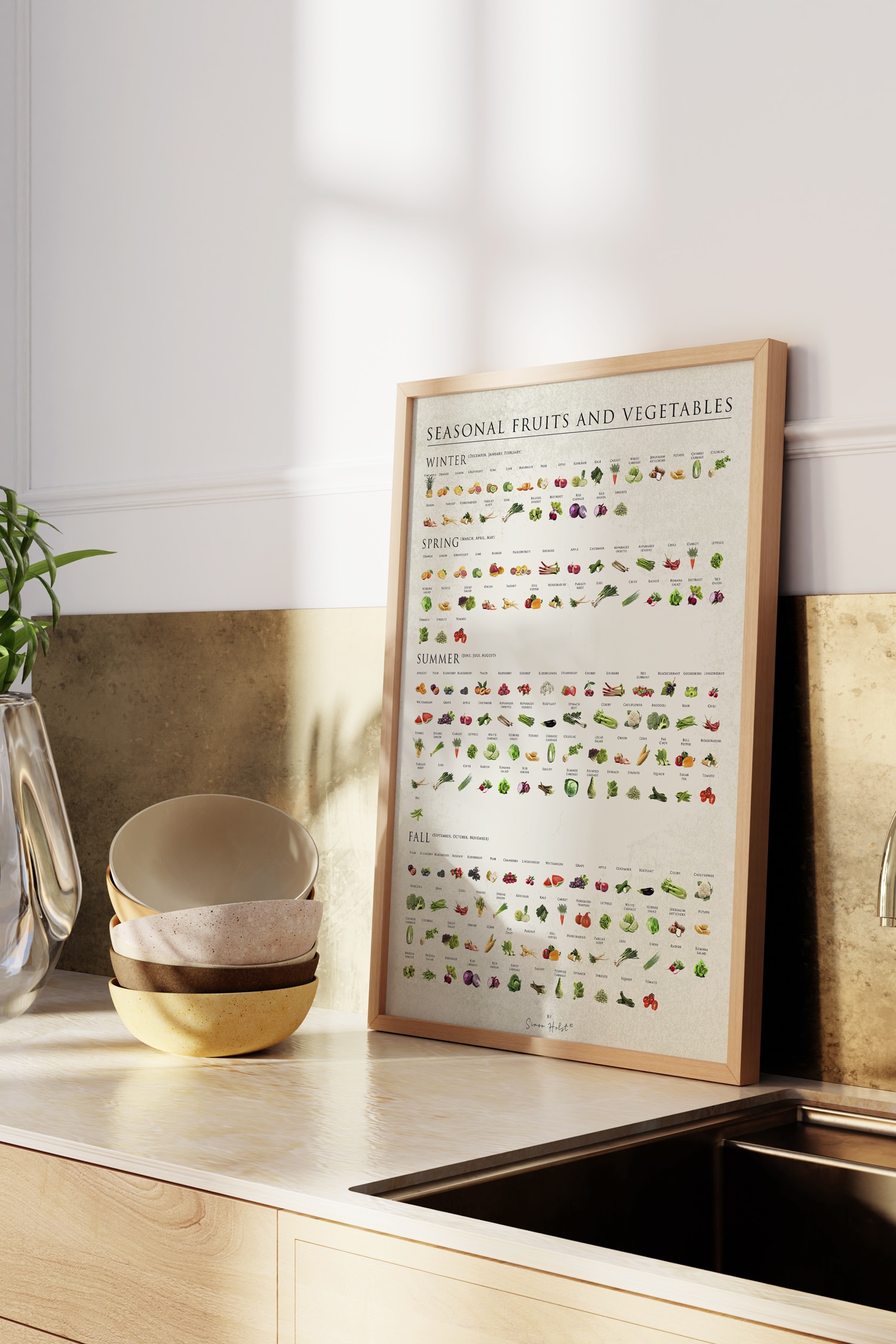 Simon Holst - Seasonal Fruits And Vegetables - Multicolore