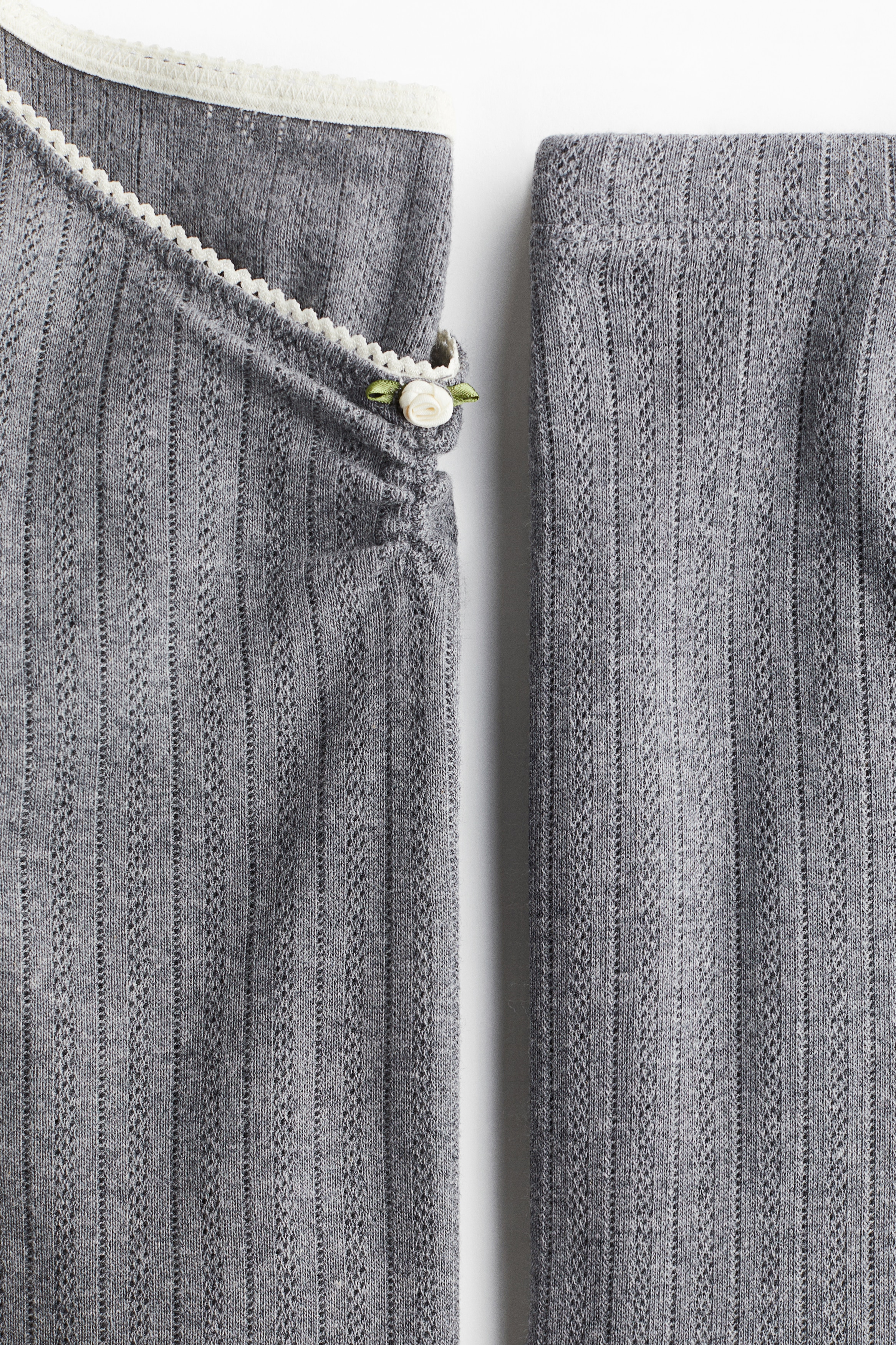 Cotton pointelle pyjamas