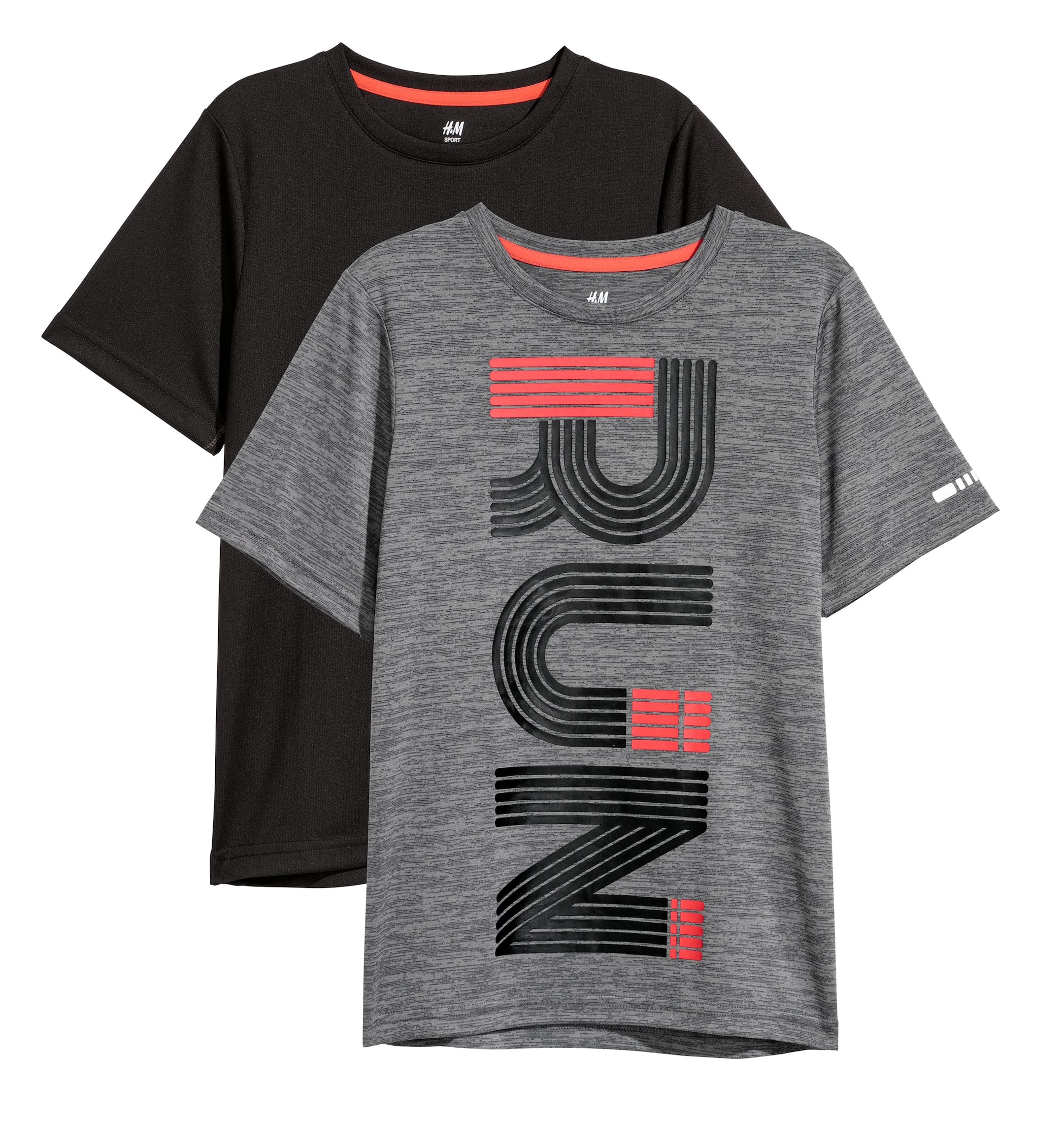Ver imagem maior: Camisolas de desporto, pack-2 - Cinzento mesclado/Preto - CRIANÇA | H&M PT 1