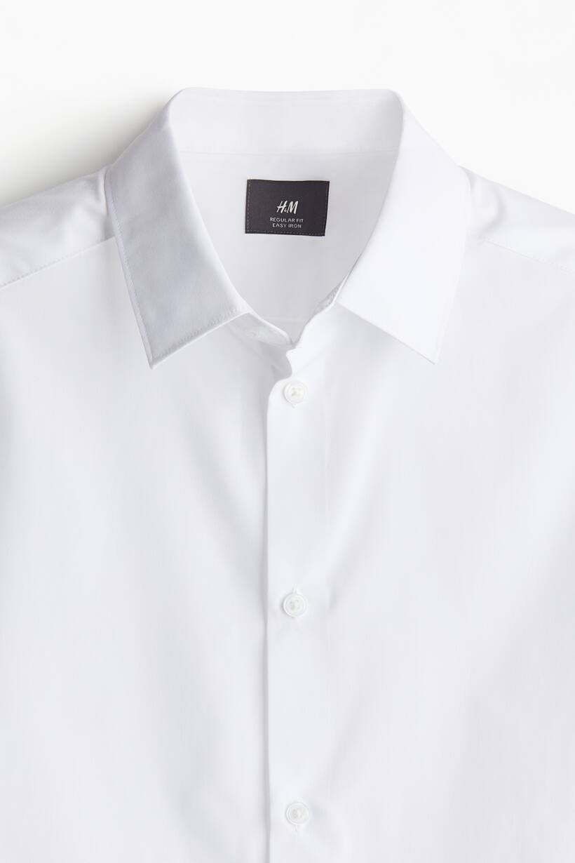 Regular Fit Easy iron Shirt White Men H M US