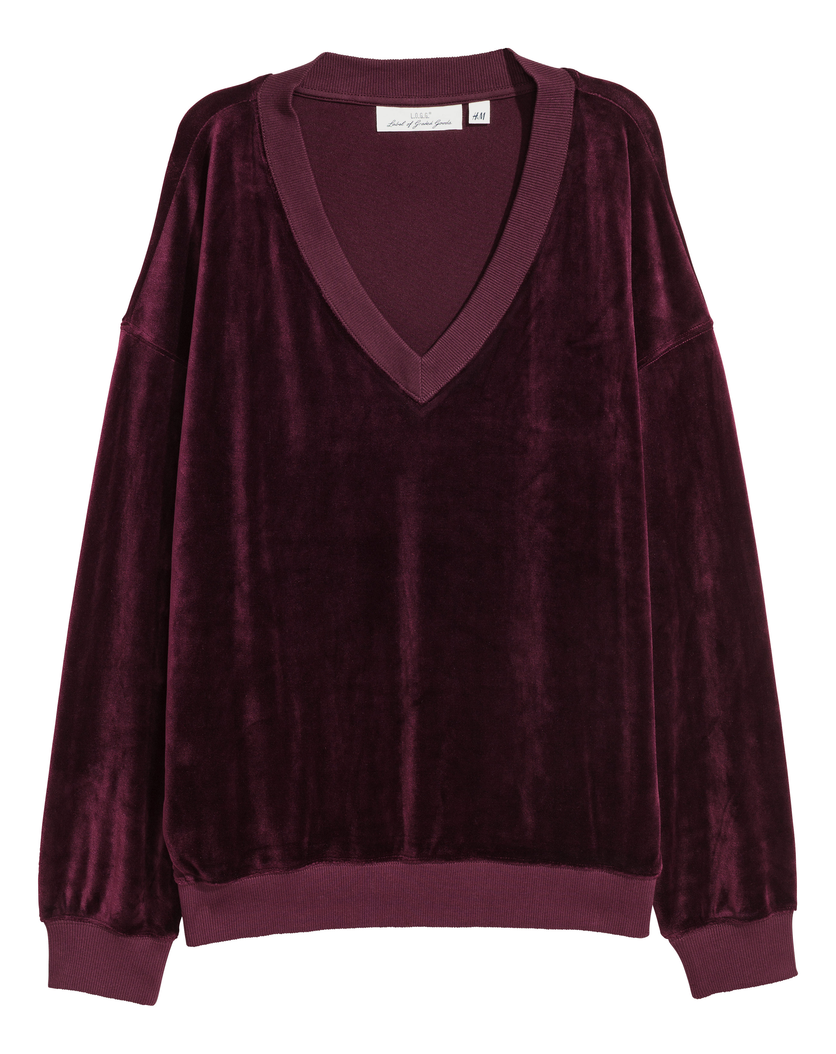 ベロアトップス - プラム - レディース | H&M JP