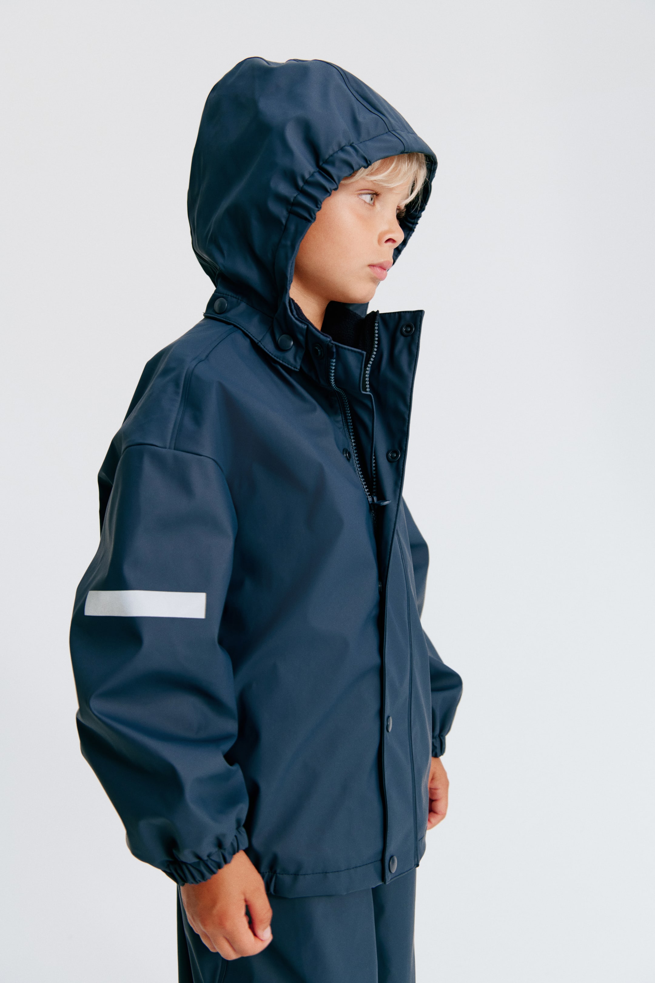 Детские куртки H&M Fleece-Lined Rain Jacket — фото 5