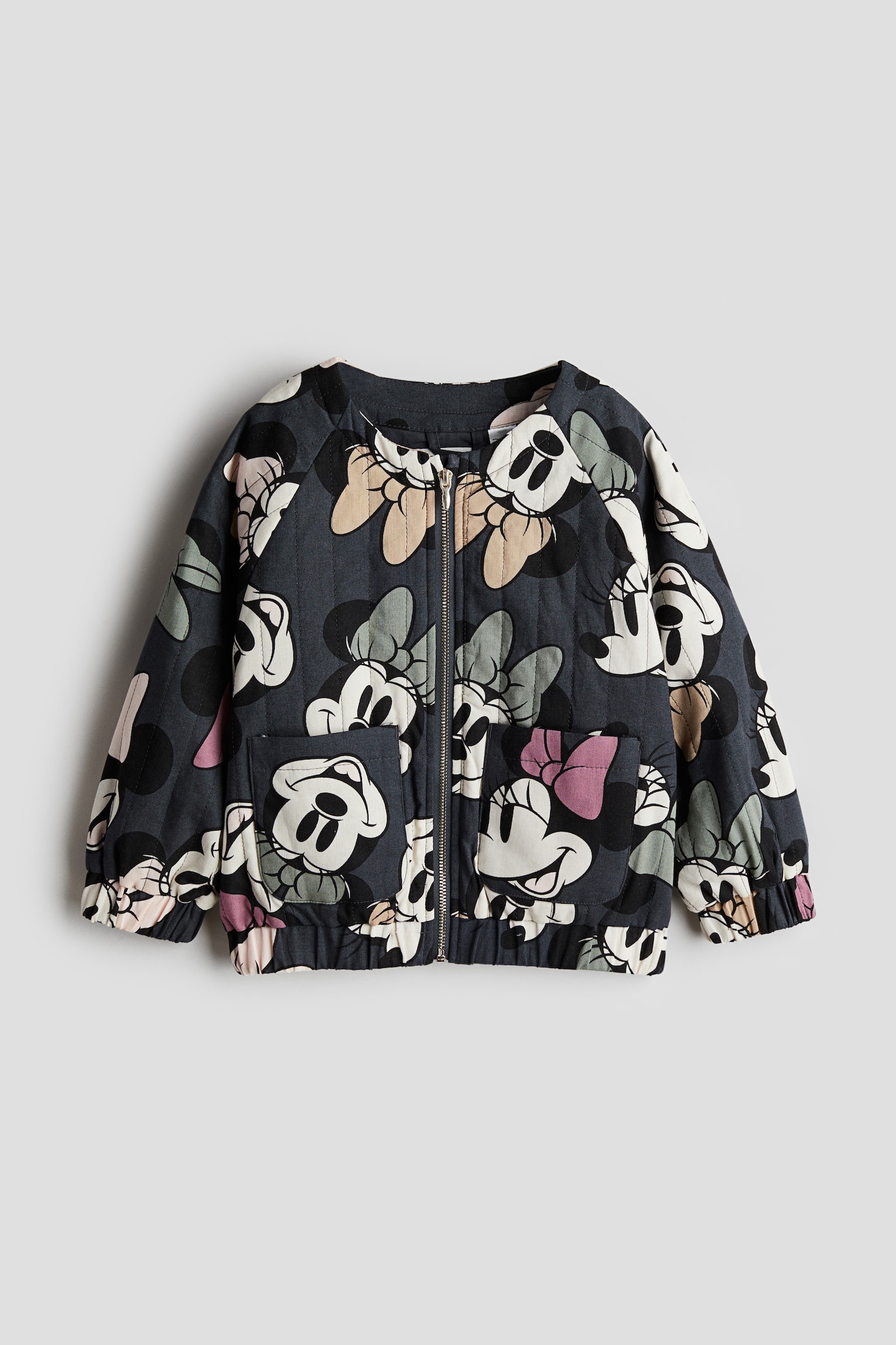 Quilted jacket - Dark grey/Minnie Mouse - 1