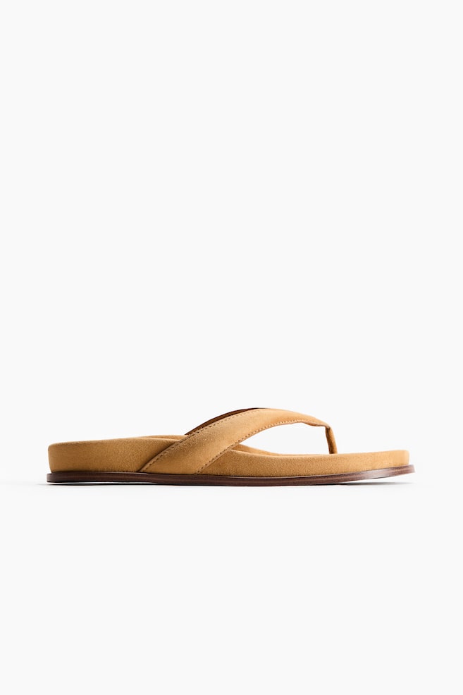 Footbed flip-flops - Mustard yellow/Beige/Leopard print/Black - 4