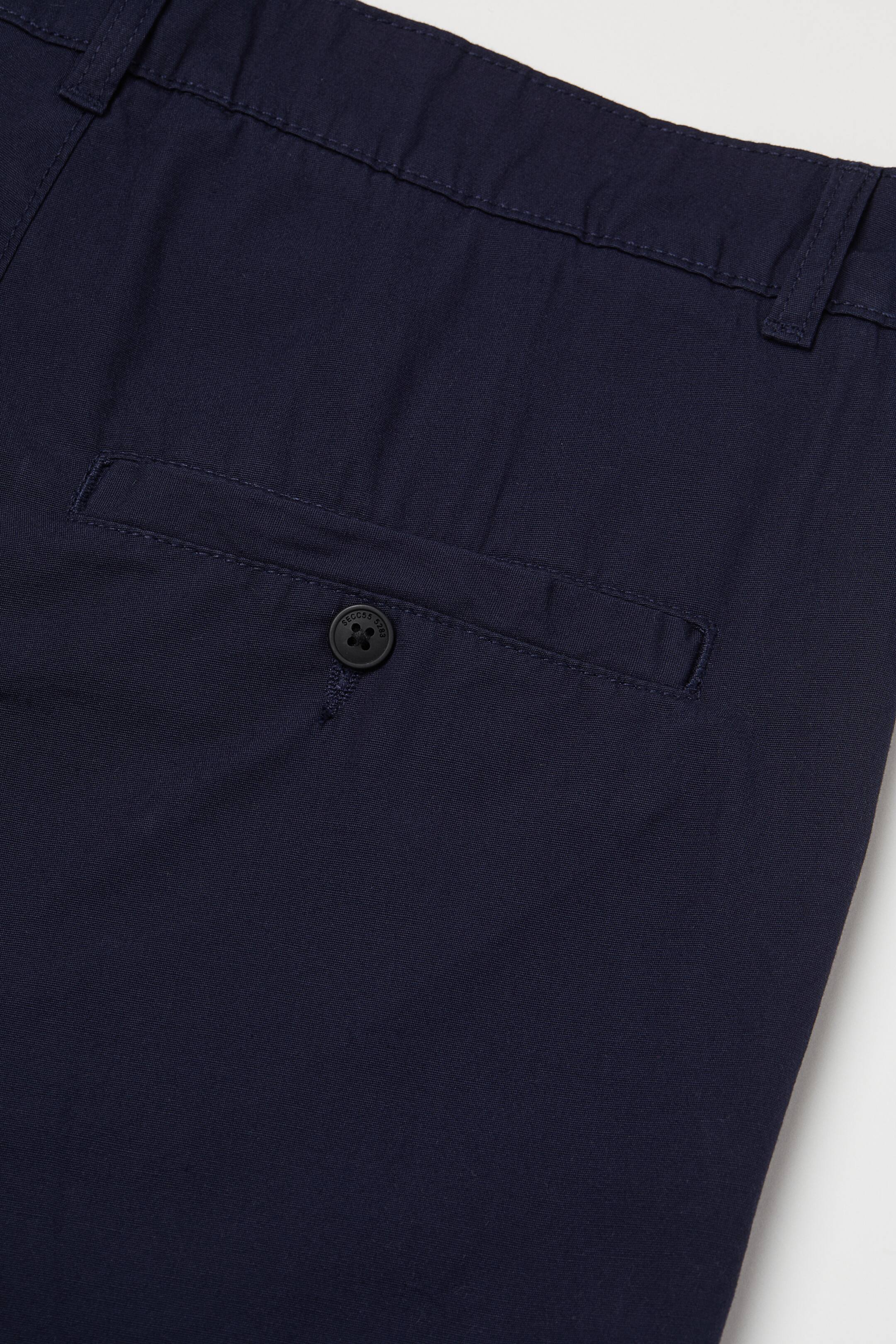 Cotton shorts - Regular waist - Short - Navy blue - Men | H&M GB