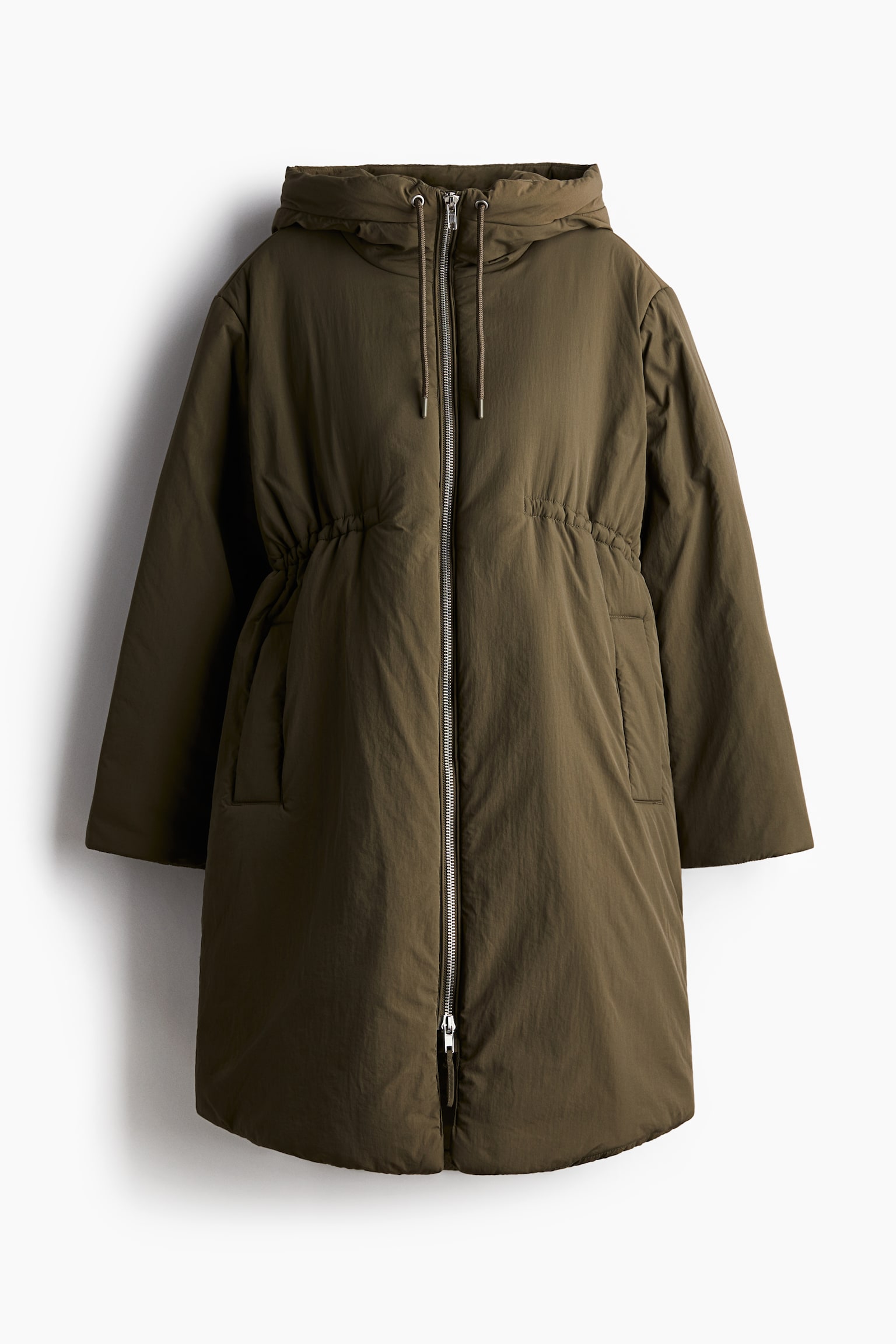 MAMA Padded parka - Dark khaki green/Black - 2